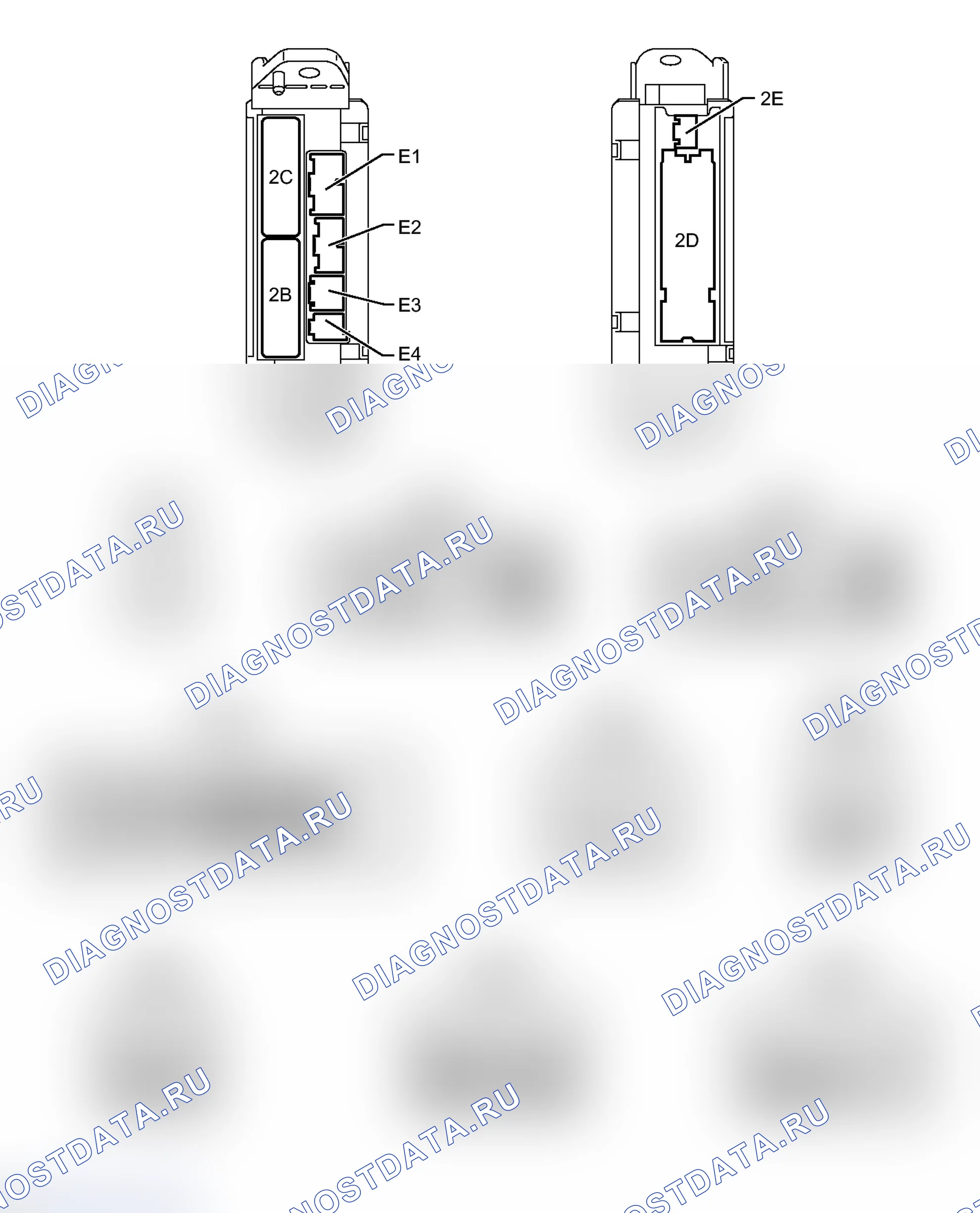 Рис. 31: КЛЕММЫ ЭБУ. Toyota Land Cruiser 200 рестайлинг
