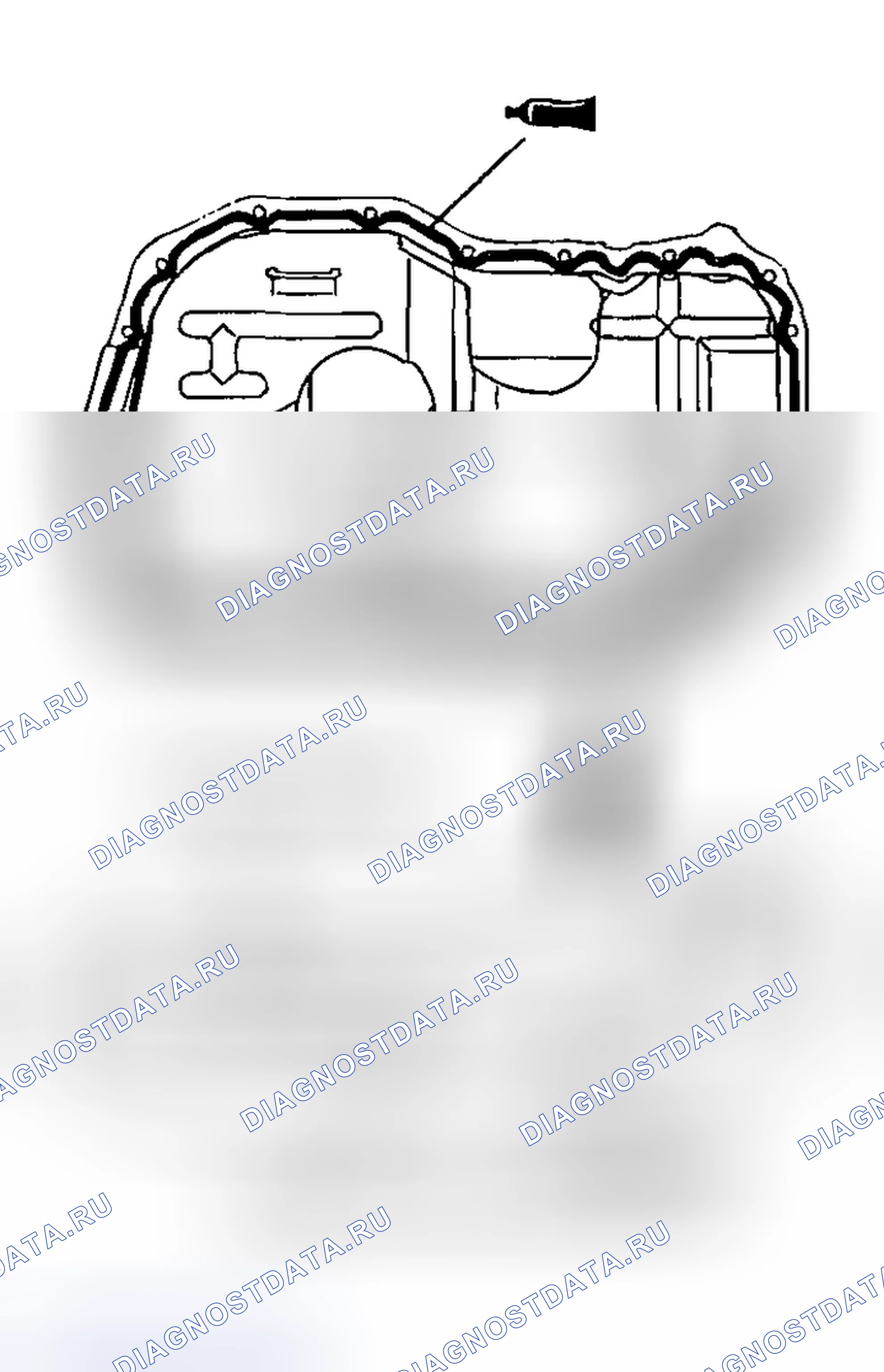 Рис. 1016: > > L < < УСТАНОВКА МАСЛЯНОГО ПОДДОНА. Mazda MX-5 NA