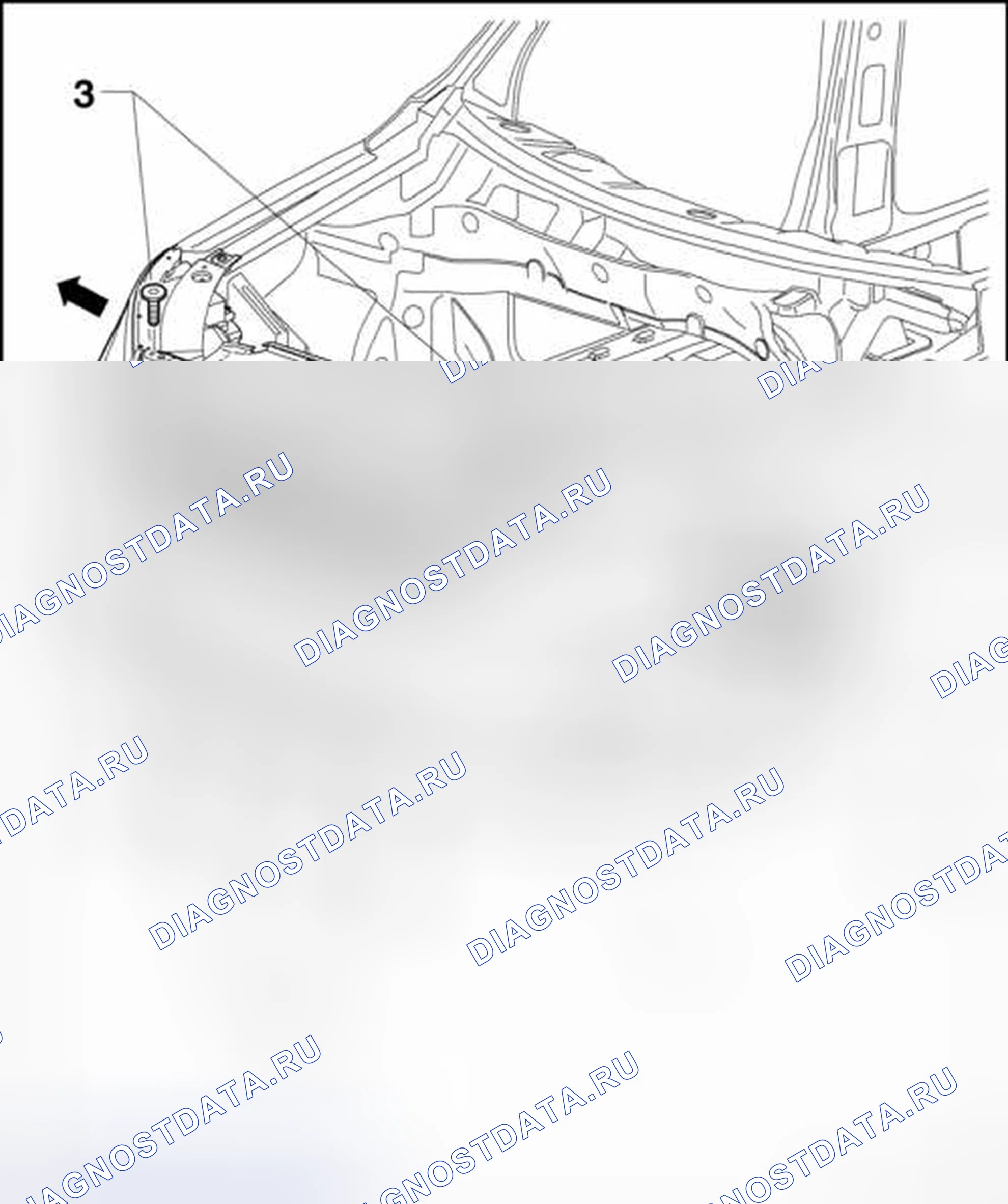 Рис. 58: КРЫШКА ПЕРЕДНЕГО БАМПЕРА. Volkswagen Tiguan I