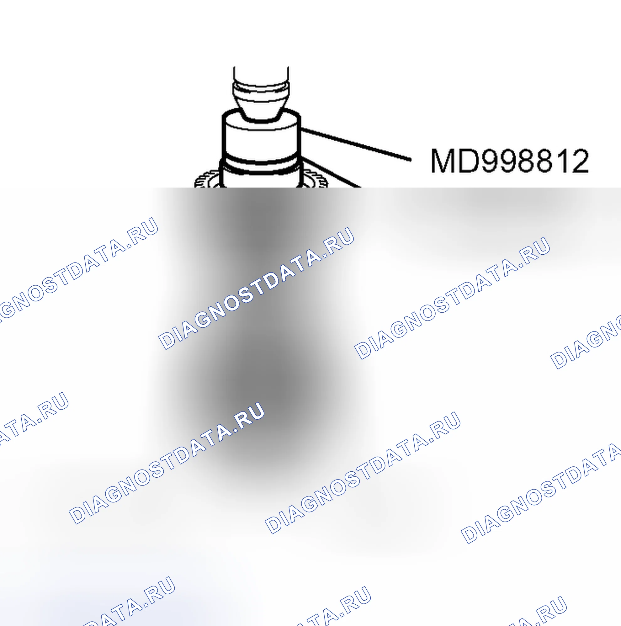 Рис. 61: > > Q < < МОНТАЖ ШАРИКОПОДШИПНИКА. Mitsubishi Outlander I