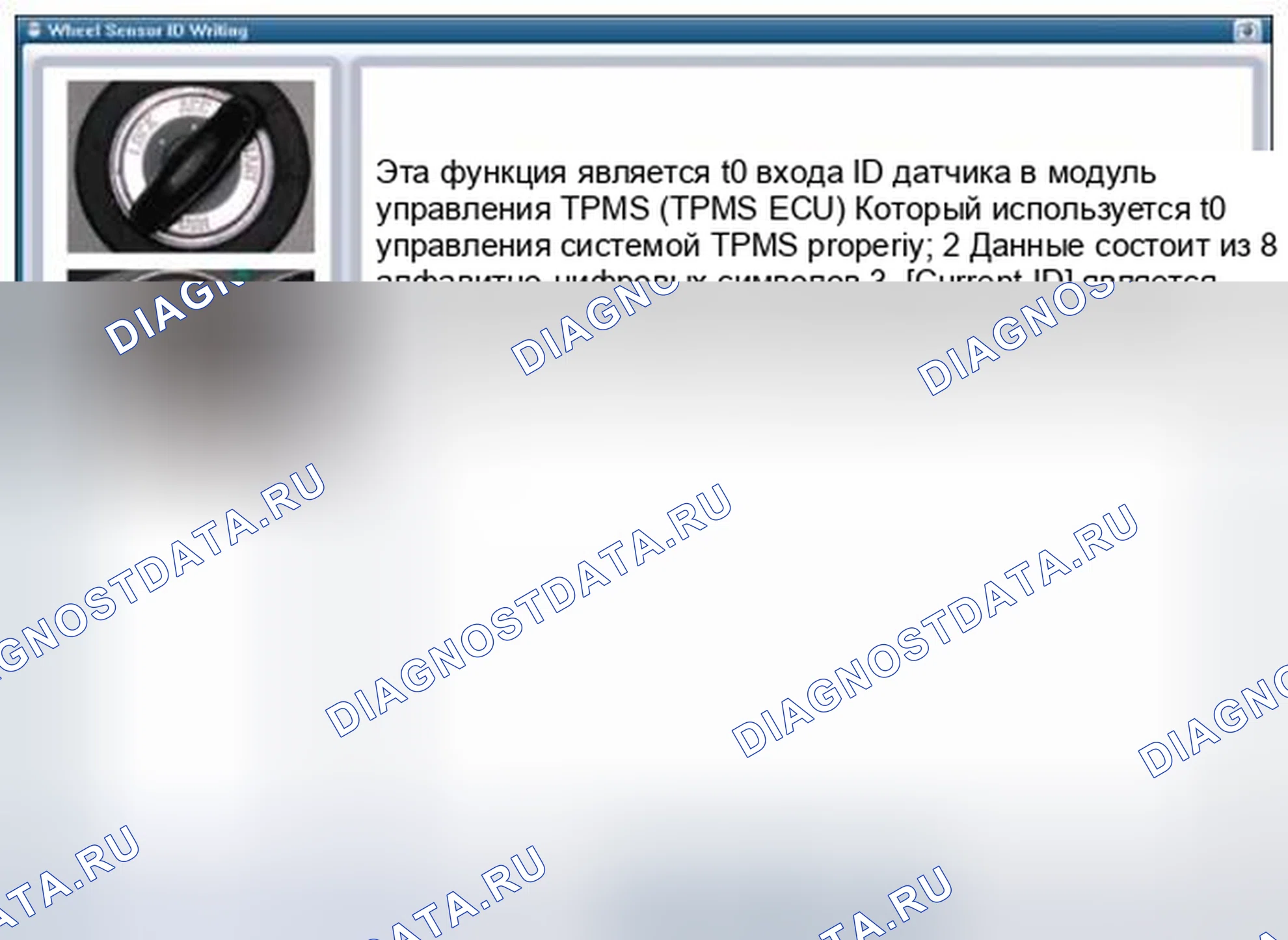 Рис. 51: [Запись идентификатора датчика колеса (беспроводная) 1]. BMW 6 серия F06/F13/F12