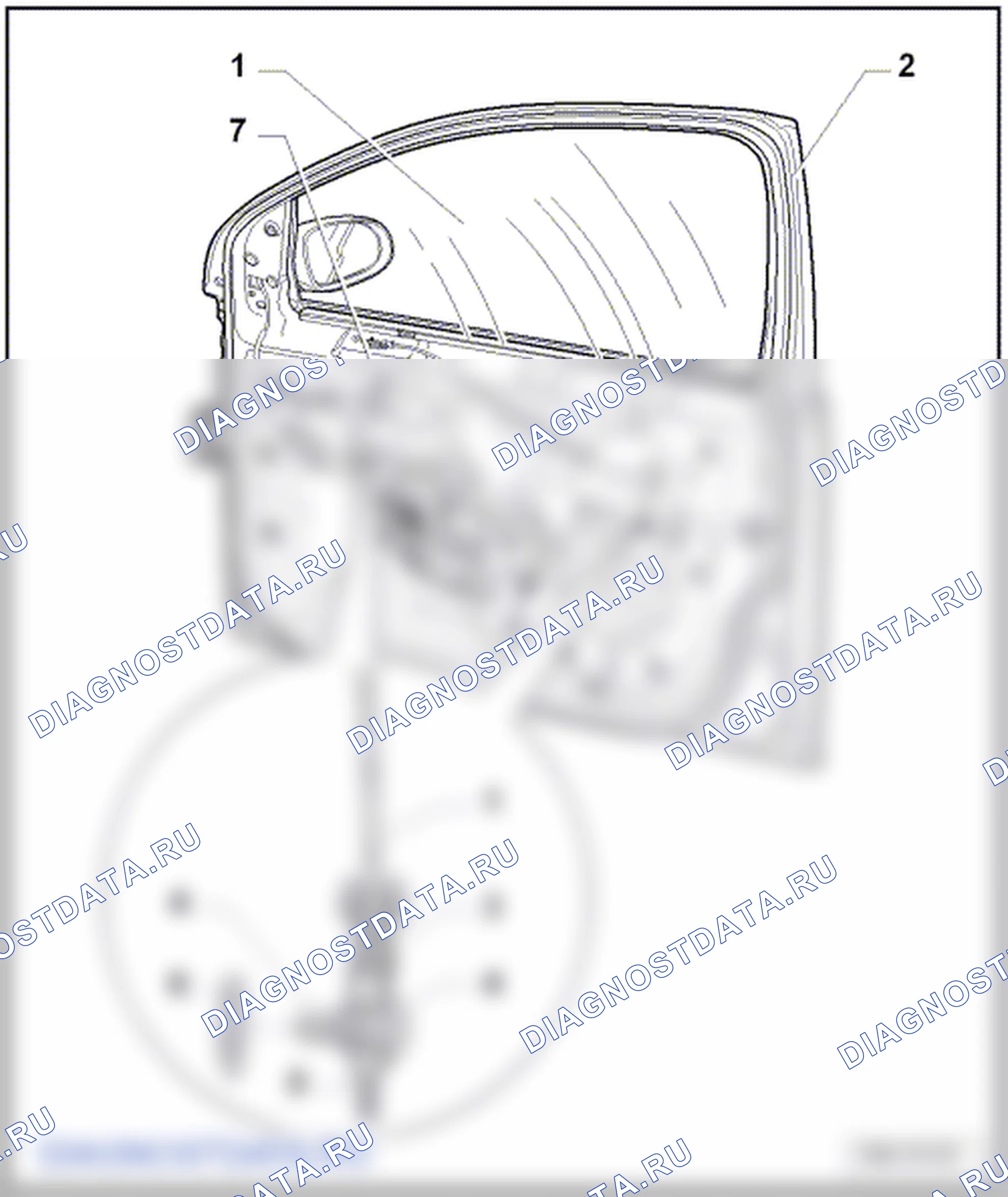 Стекло передней двери. Volkswagen Golf Mk5