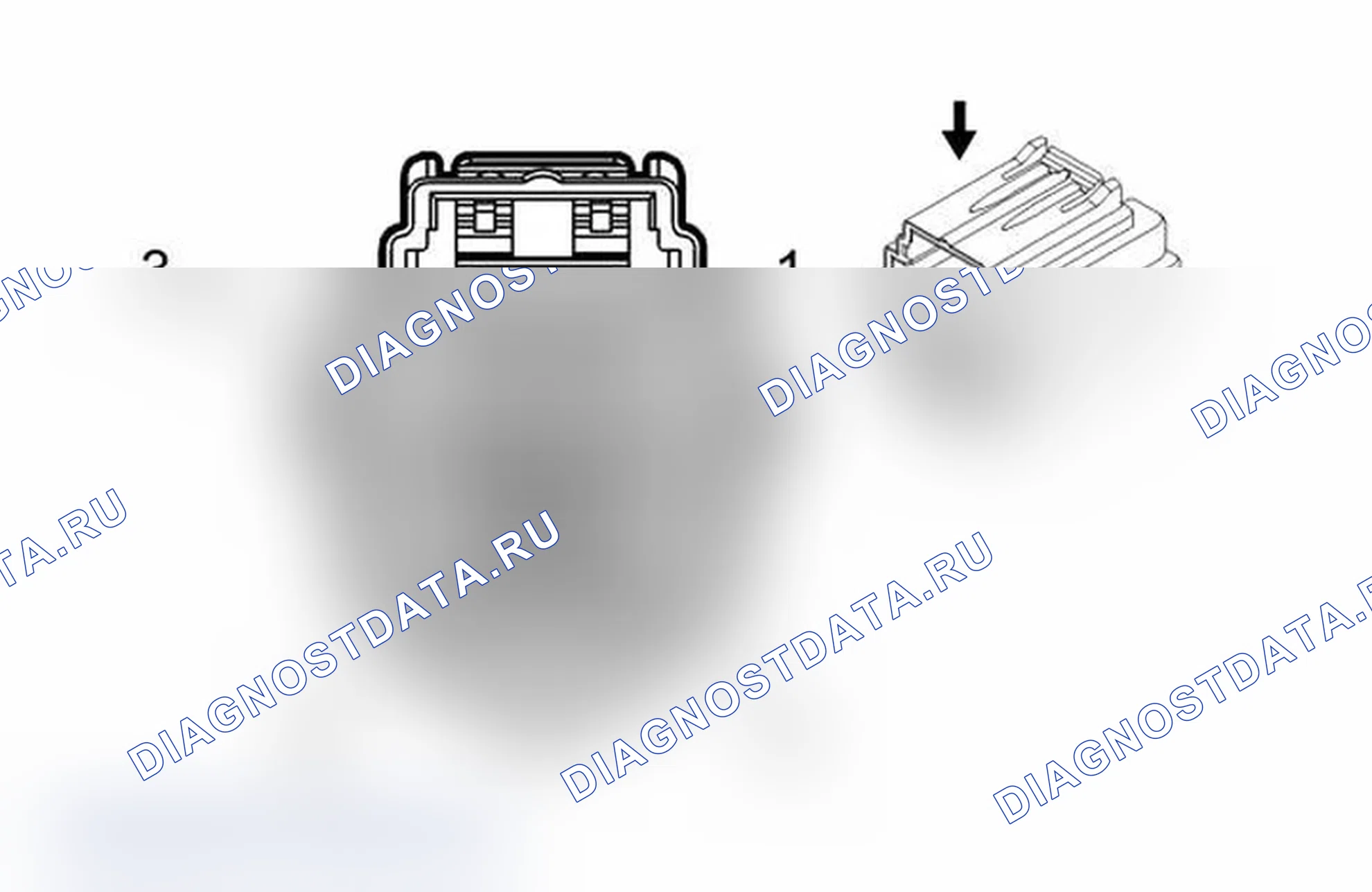 Рис. 394: Камера заднего вида (Uvc). Chevrolet Traverse I