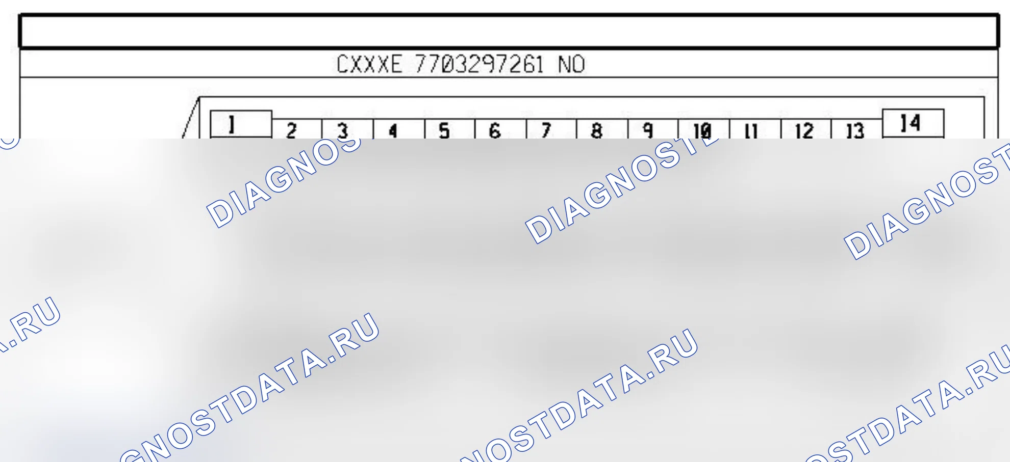 Распиновка разъёма 119 — ЭБУ АКП. Renault Espace IV-рест
