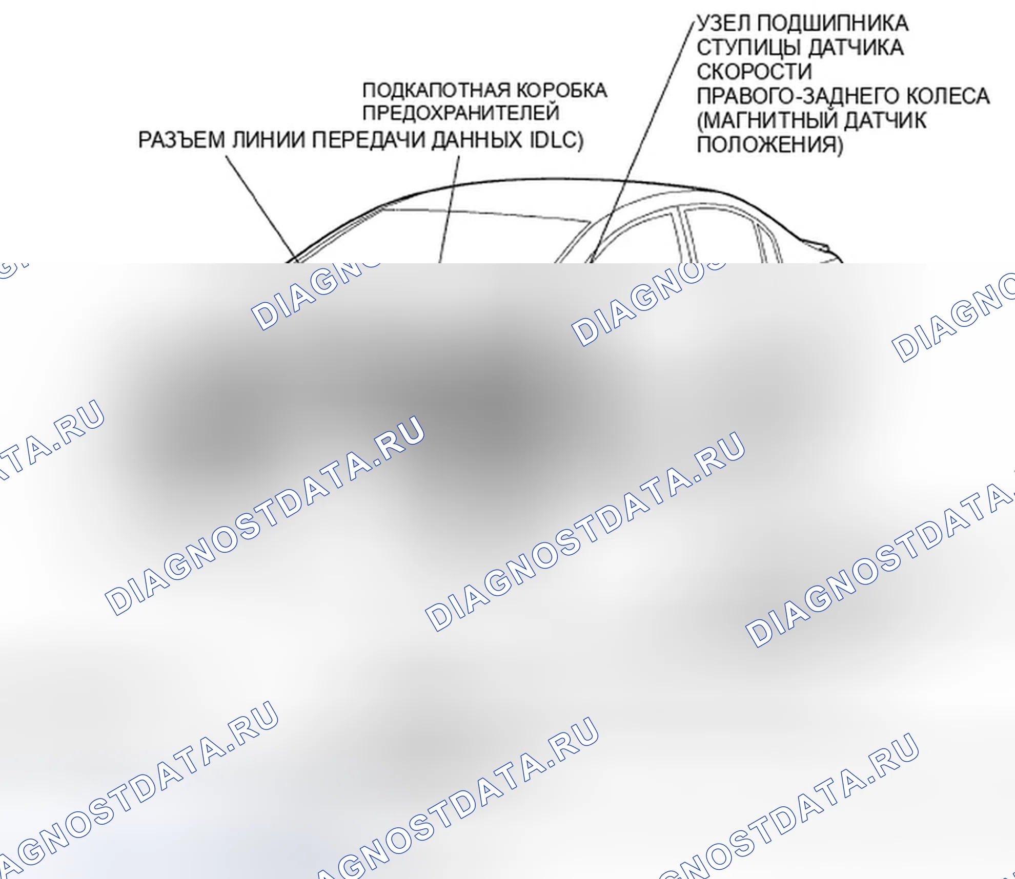 Рис. 4: Указатель расположения компонентов. Honda Civic VIII рестайлинг