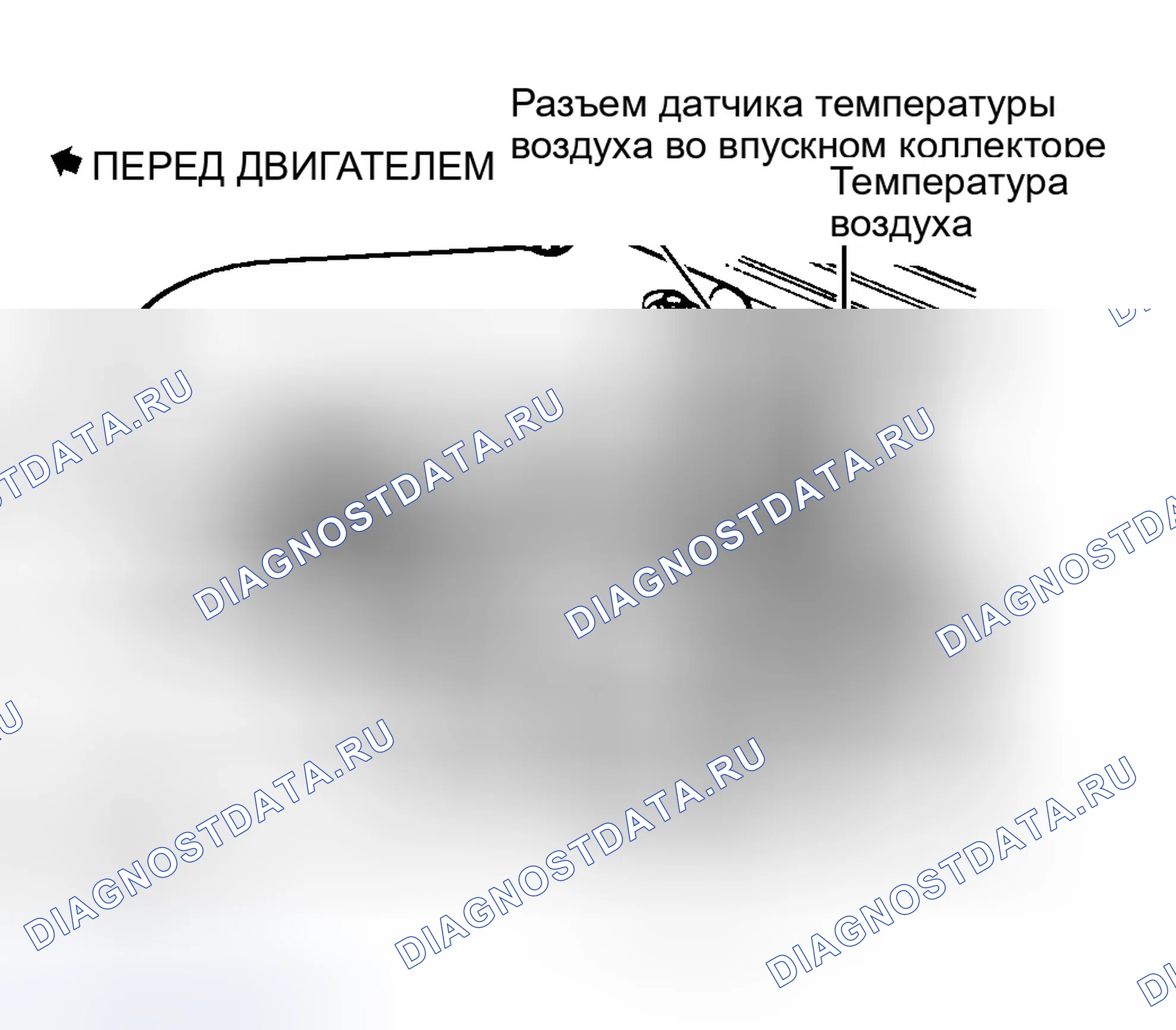 Рис. 5: Датчик температуры воздуха во впускном коллекторе. Dodge Pickup R3500 