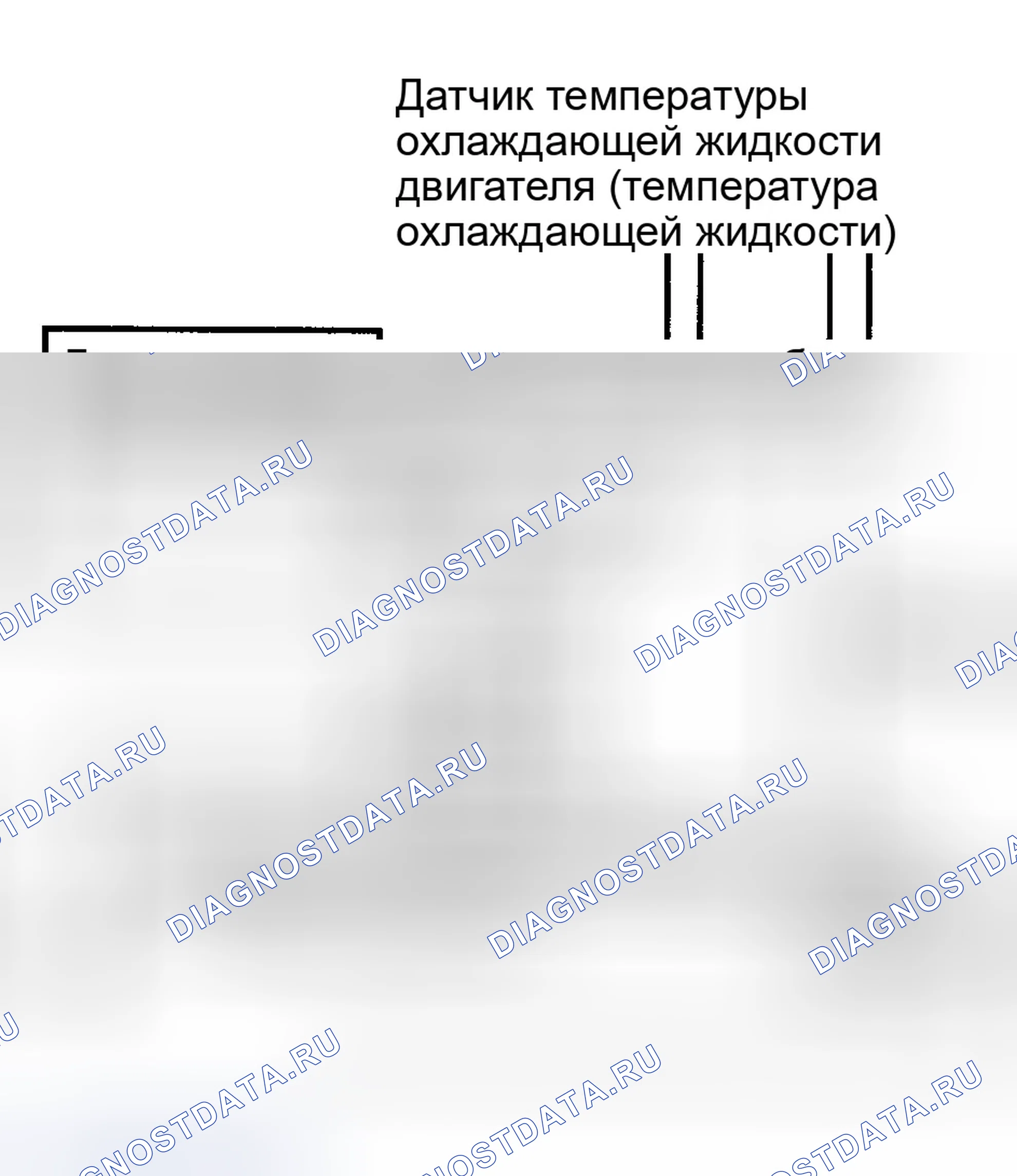 Рис. 5: расшифровка кода ошибки P0117: СХЕМА ДАТЧИКА температура охлаждающей жидкости НИЗКИЙ ВХОД. Isuzu Amigo II