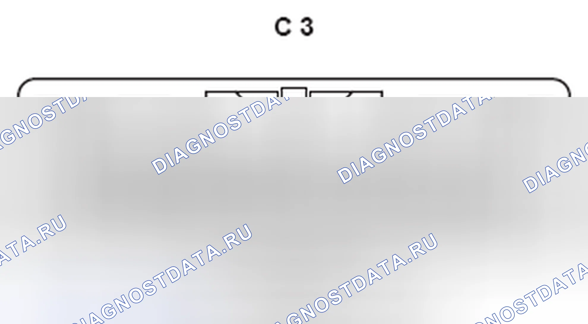 Рис. 429: Вид с торца разъема автоматической смены CD (C3). Lexus GX J120