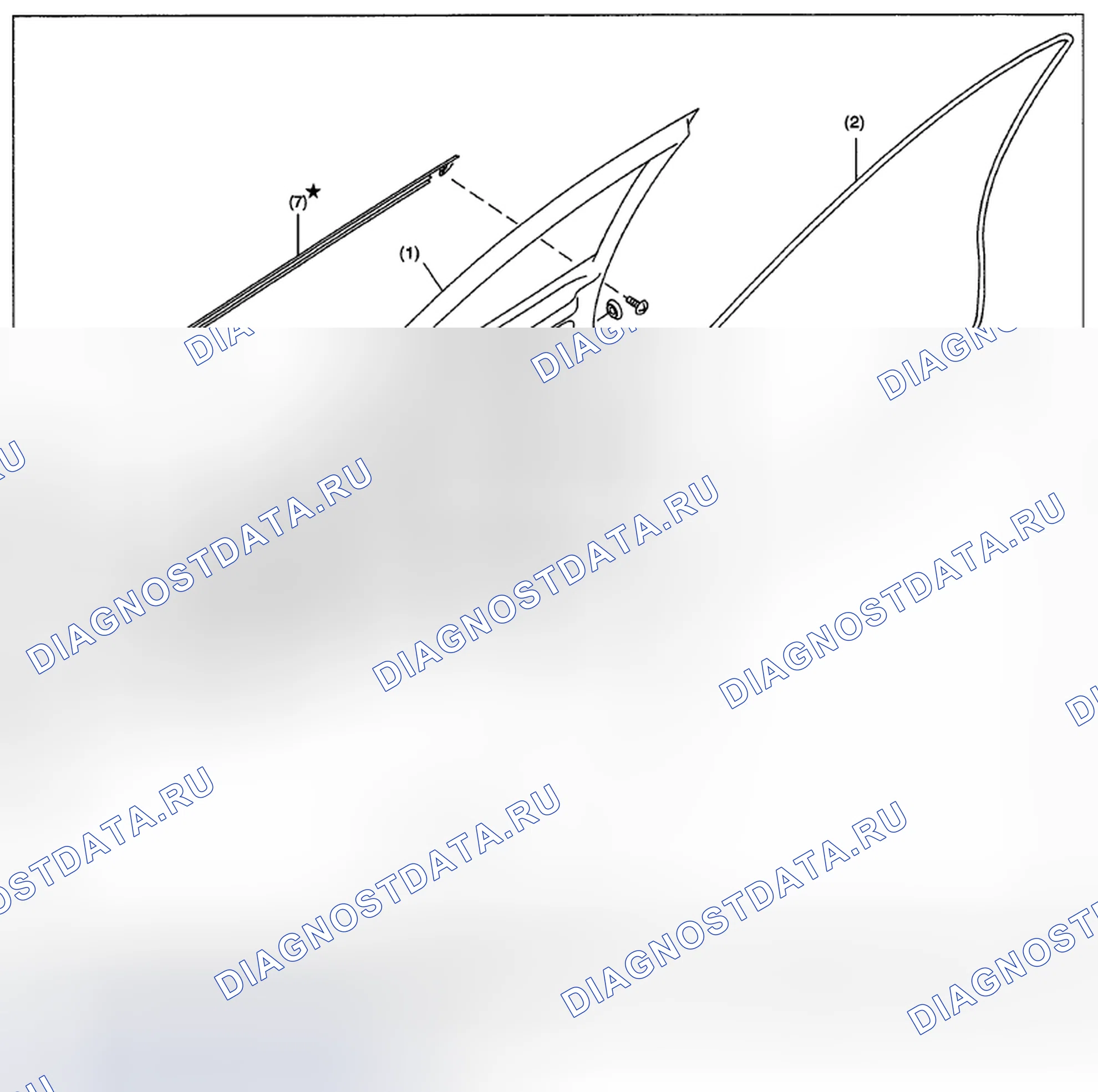 Рис. 14: ПЕРЕДНЯЯ ДВЕРЬ. Subaru Impreza WRX STI GR