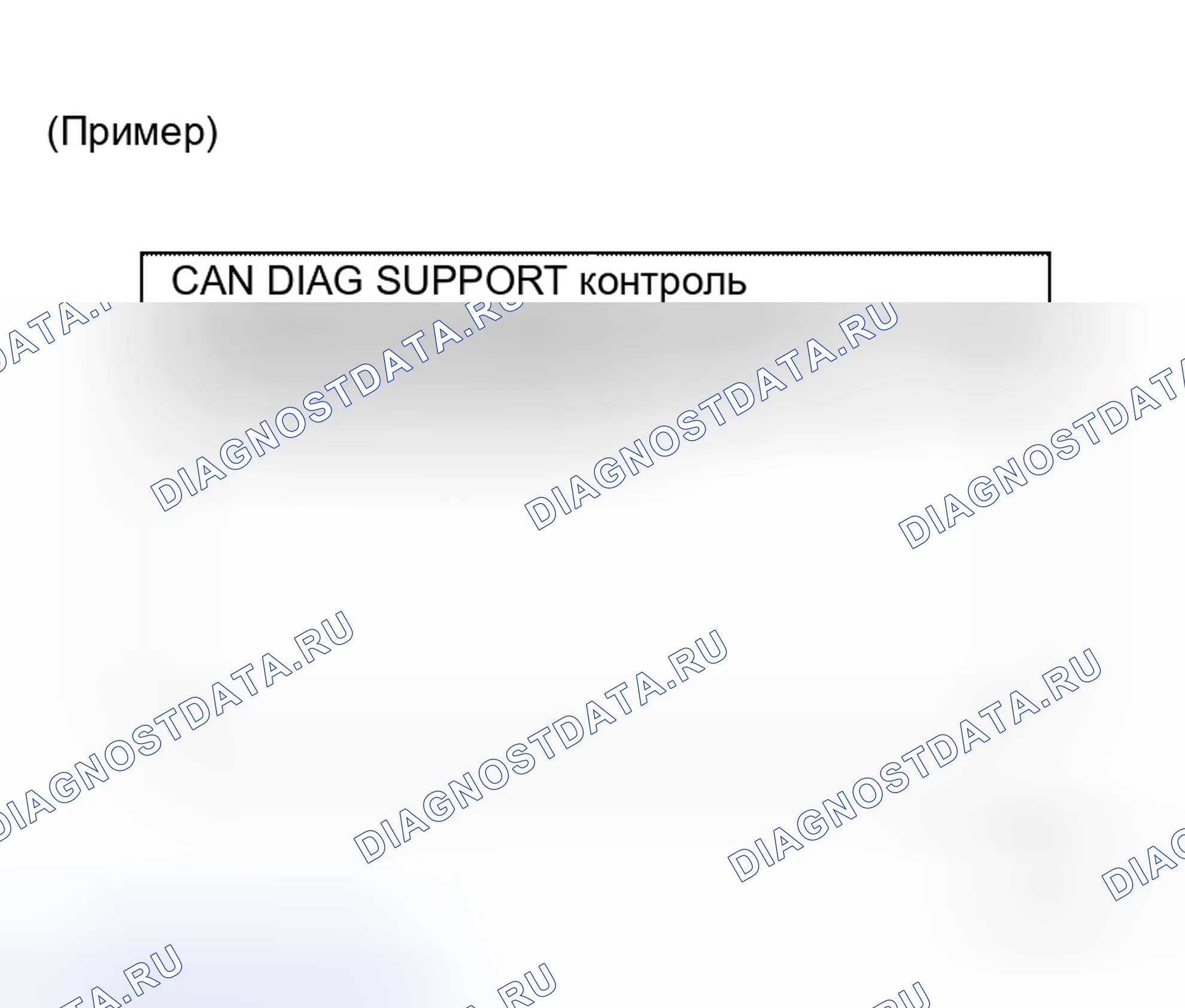 Рис. 27: ОПИСАНИЕ ЭКРАНА " CAN DIAG SUPPORT Mntr " ДЛЯ БЛОКА УПРАВЛЕНИЯ ДИСПЛЕЕМ. Honda Prelude I