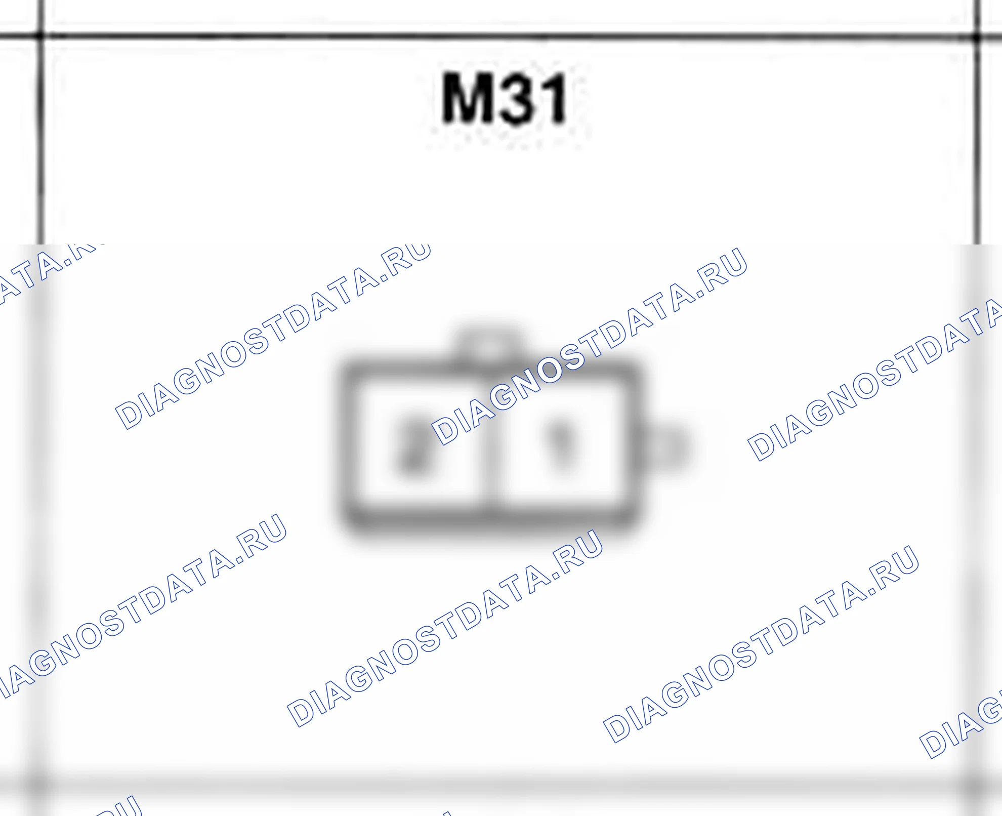 Распиновка разъёма M31 — основного жгута. Hyundai H-1 A1