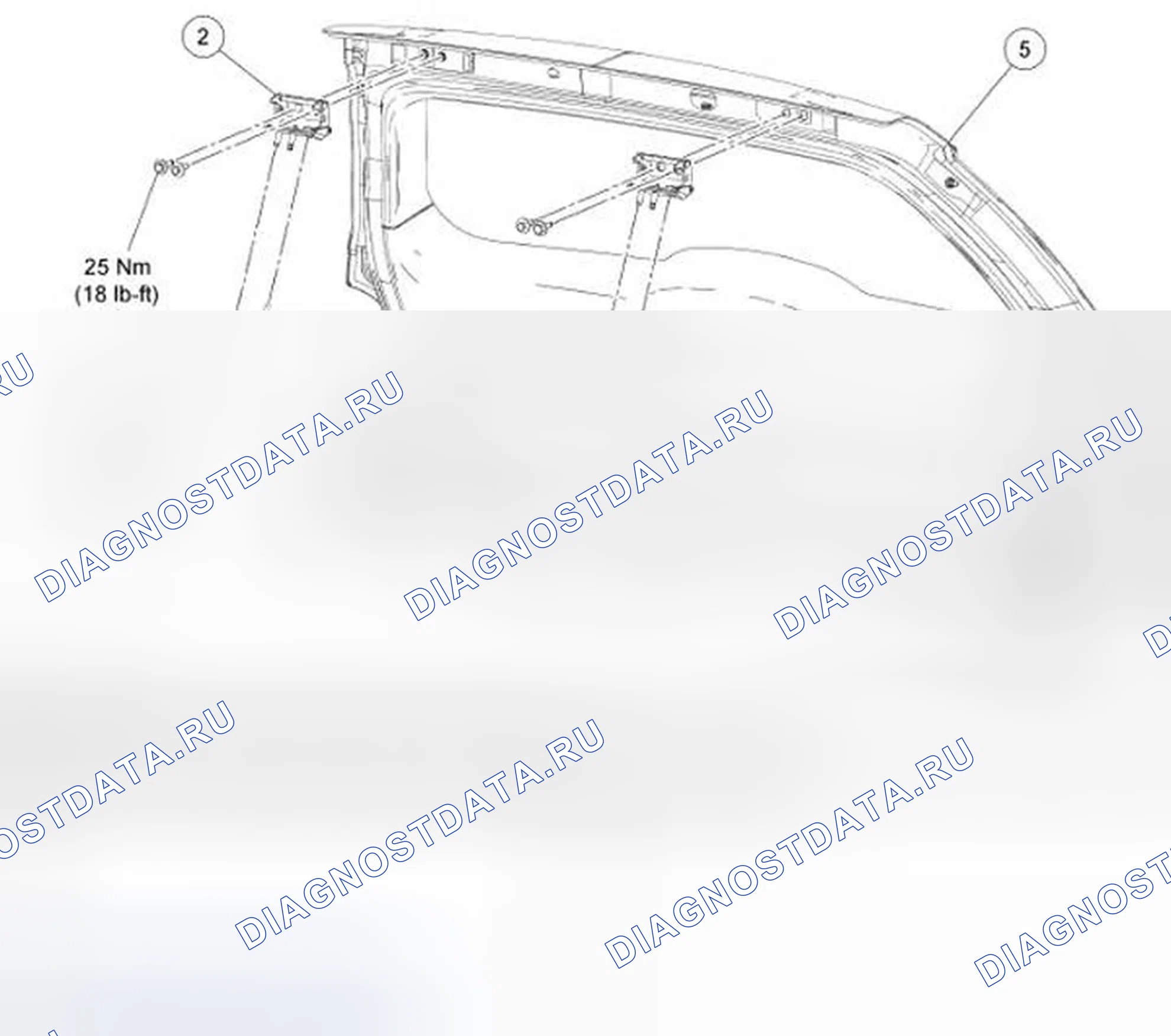 Рис. 23: дверь багажника. Ford Freestyle I
