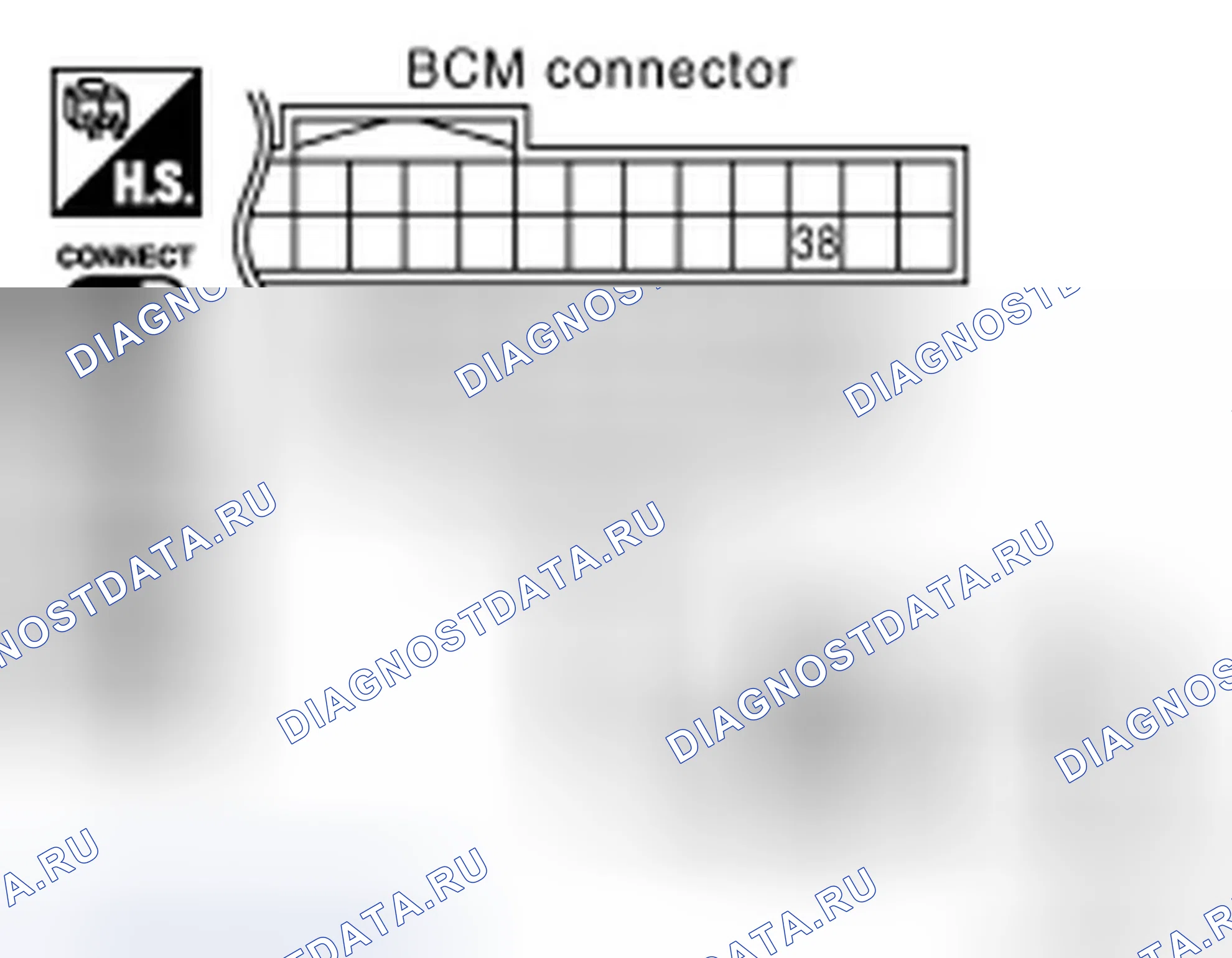 Рис. 1: Проверка источника питания BCM и цепи массы. Infiniti FX45 I рестайлинг