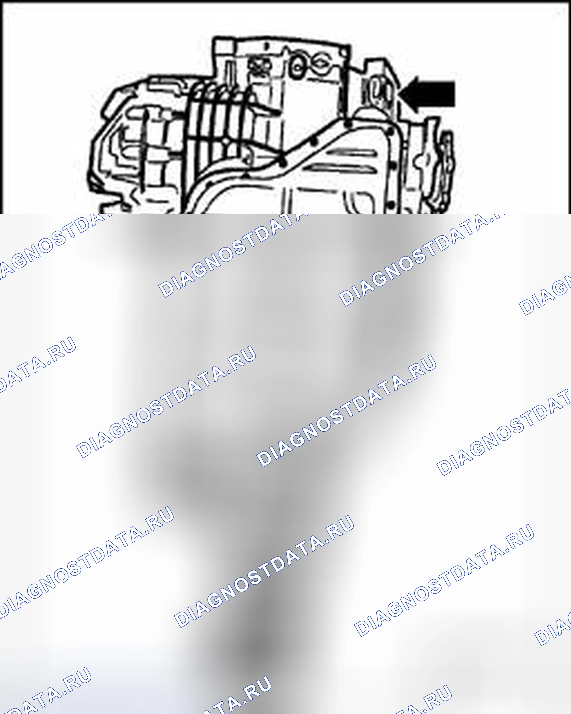 Рис. 13: Расположение кодовых букв на передаче. Volkswagen Phaeton I