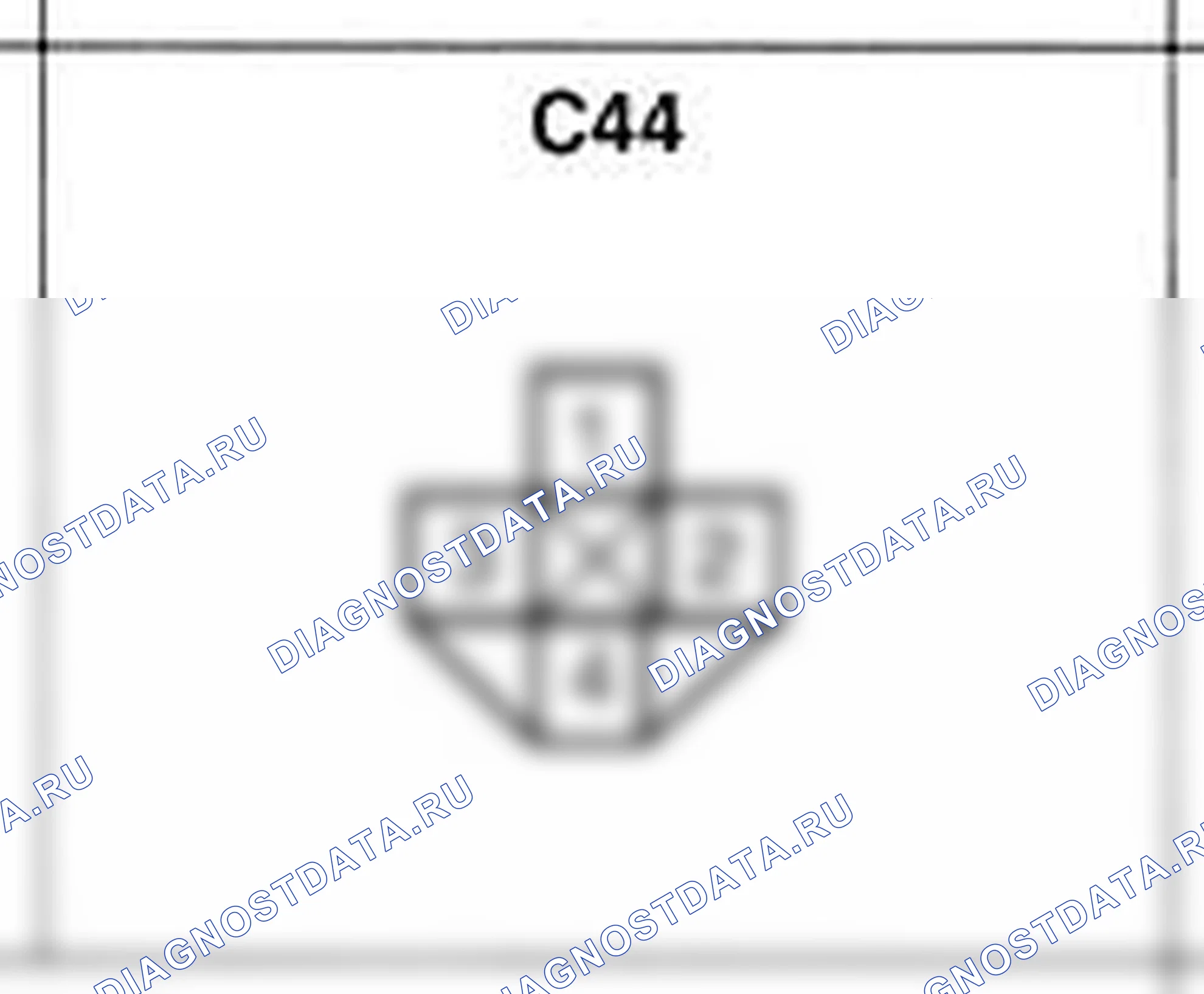 Распиновка разъёма C44 — жгута управления. Hyundai Atos MX