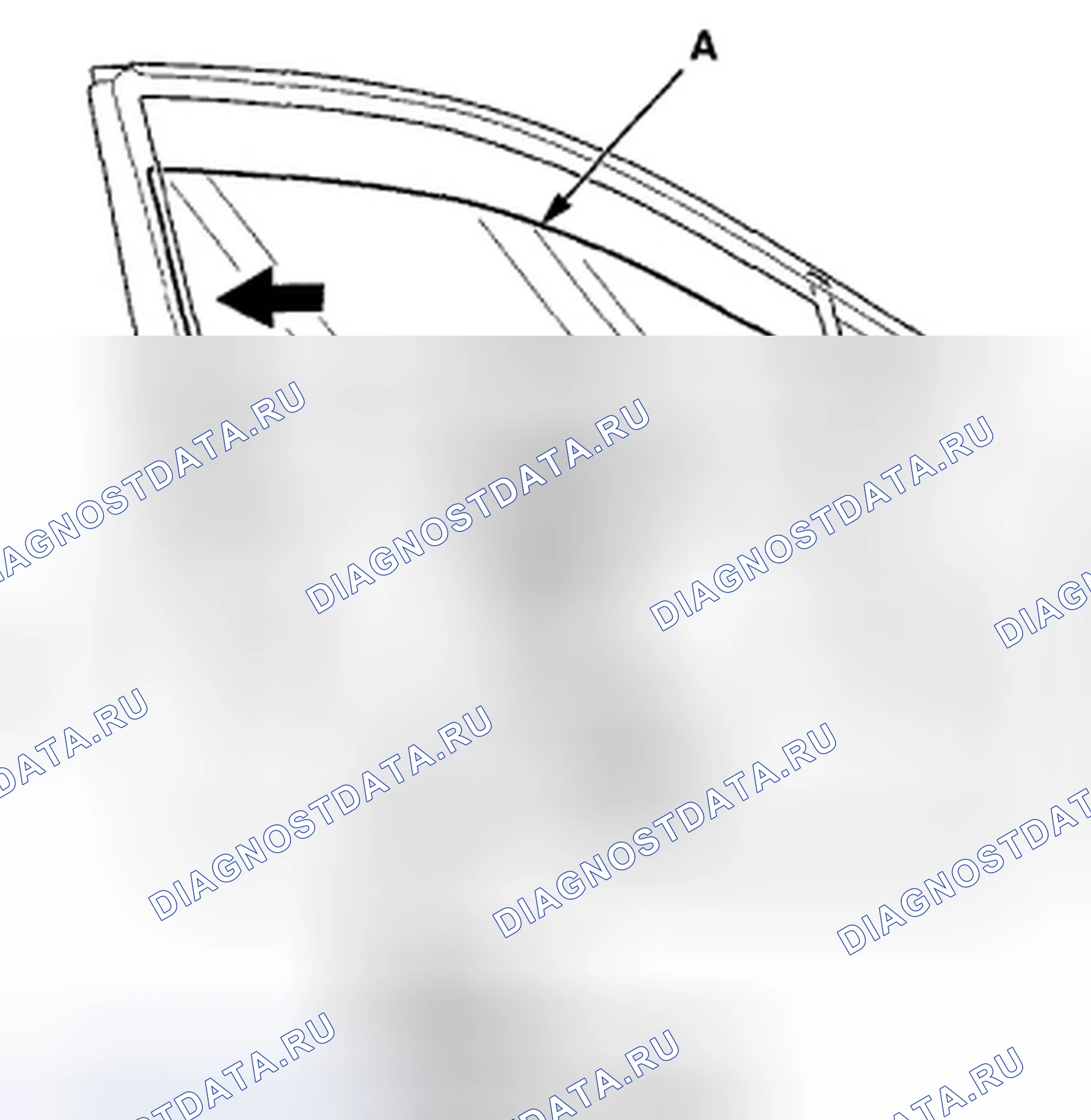Рис. 50: Регулировка стекла двери. Acura TSX II