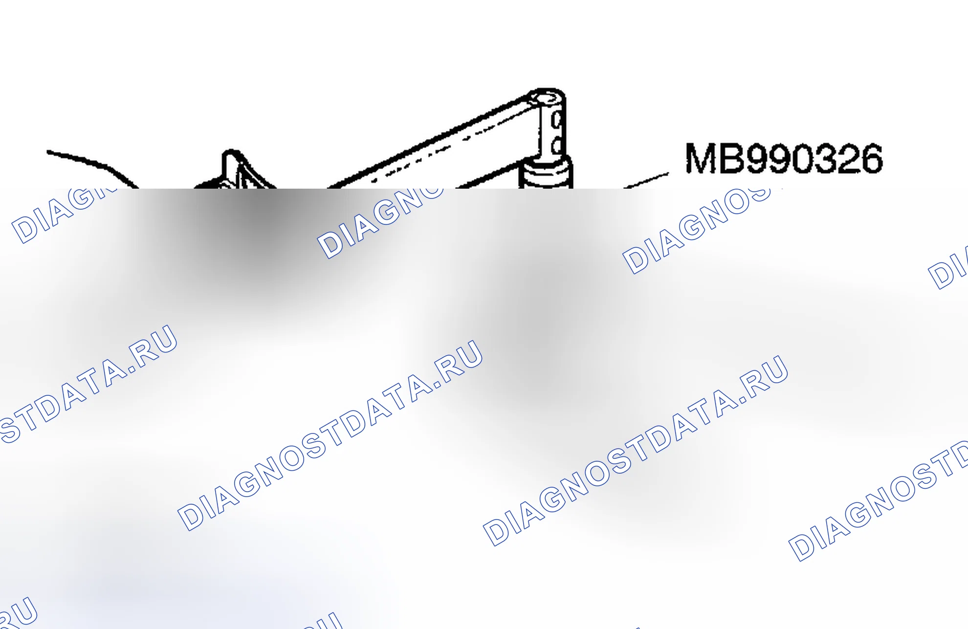 Рис. 5: ПРОВЕРКА МОМЕНТА НАЧАЛА ВРАЩЕНИЯ ШАРОВОГО ШАРНИРА НИЖНЕГО РЫЧАГА. Mitsubishi Montero III