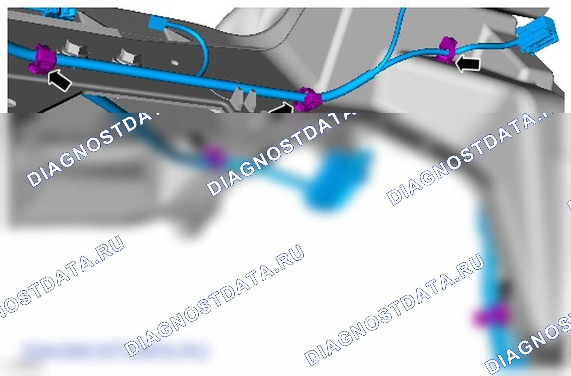 Как снять и установить жгут электропроводки панели приборов. Ford Kuga I