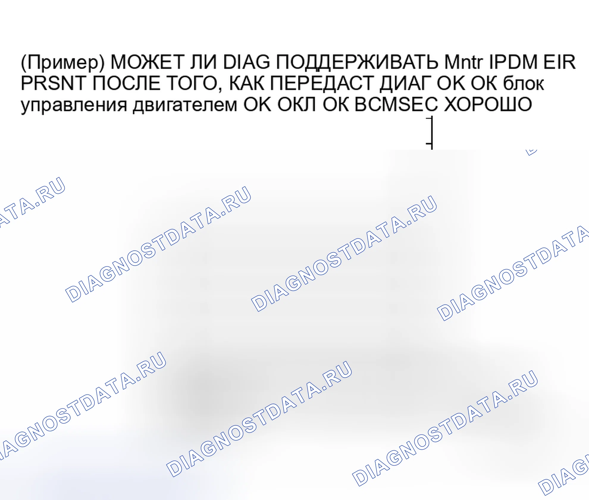 Рис. 25: ОПИСАНИЕ ЭКРАНА " CAN DIAG SUPPORT Mntr " ДЛЯ IPDM E / R. Honda Prelude I