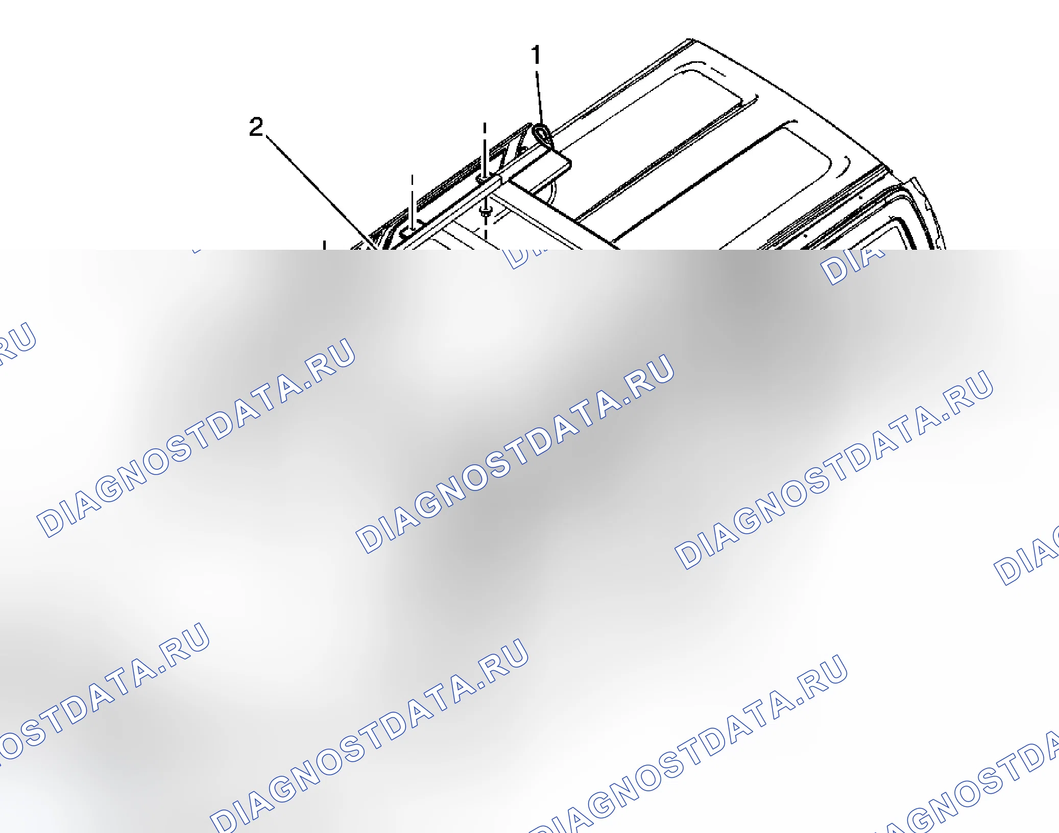 Рис. 10: Замена модуля люка в сборе. Hummer H3 I