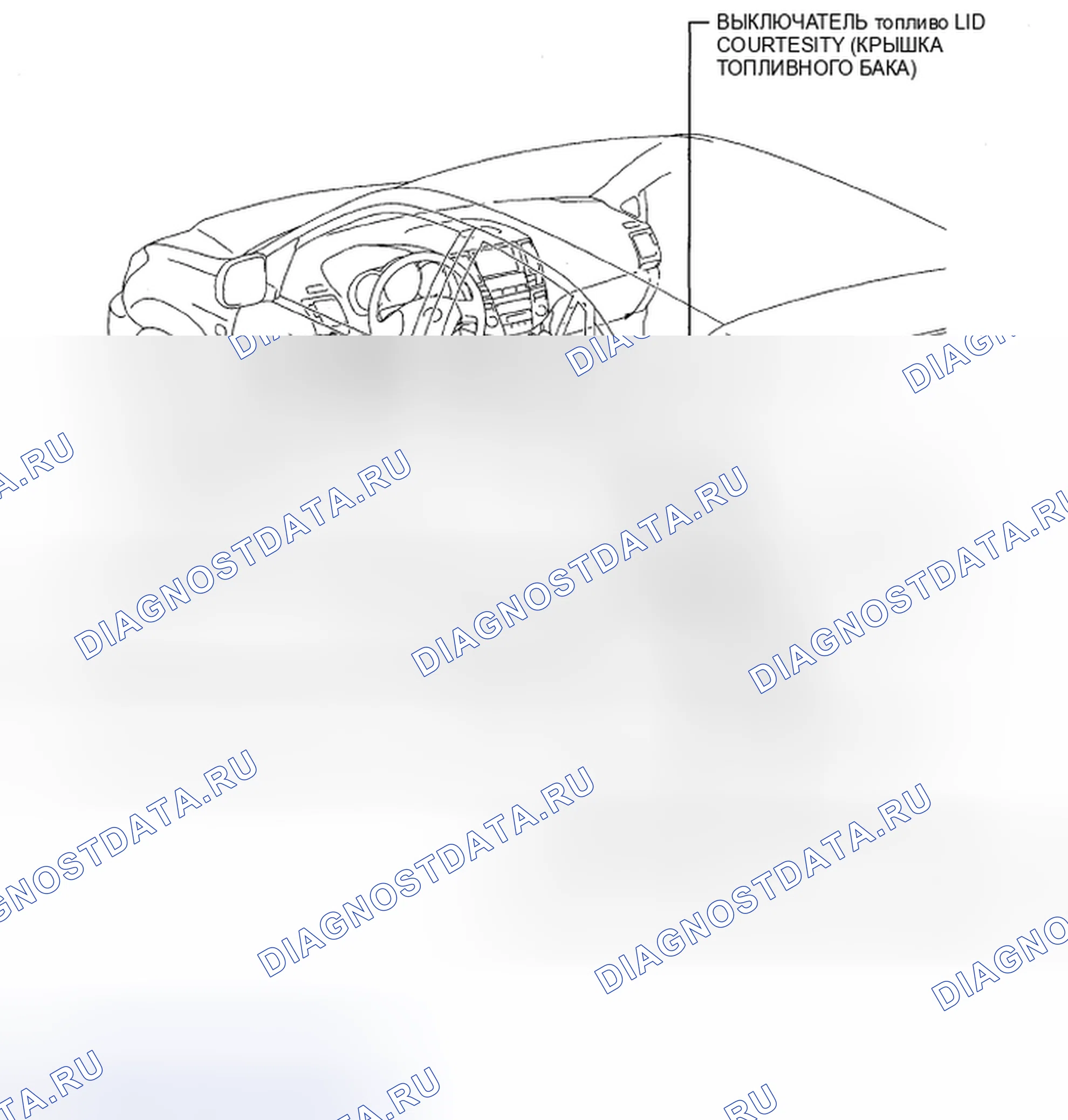 Рис. 195: РАСПОЛОЖЕНИЕ ДЕТАЛЕЙ. Honda Accord IX