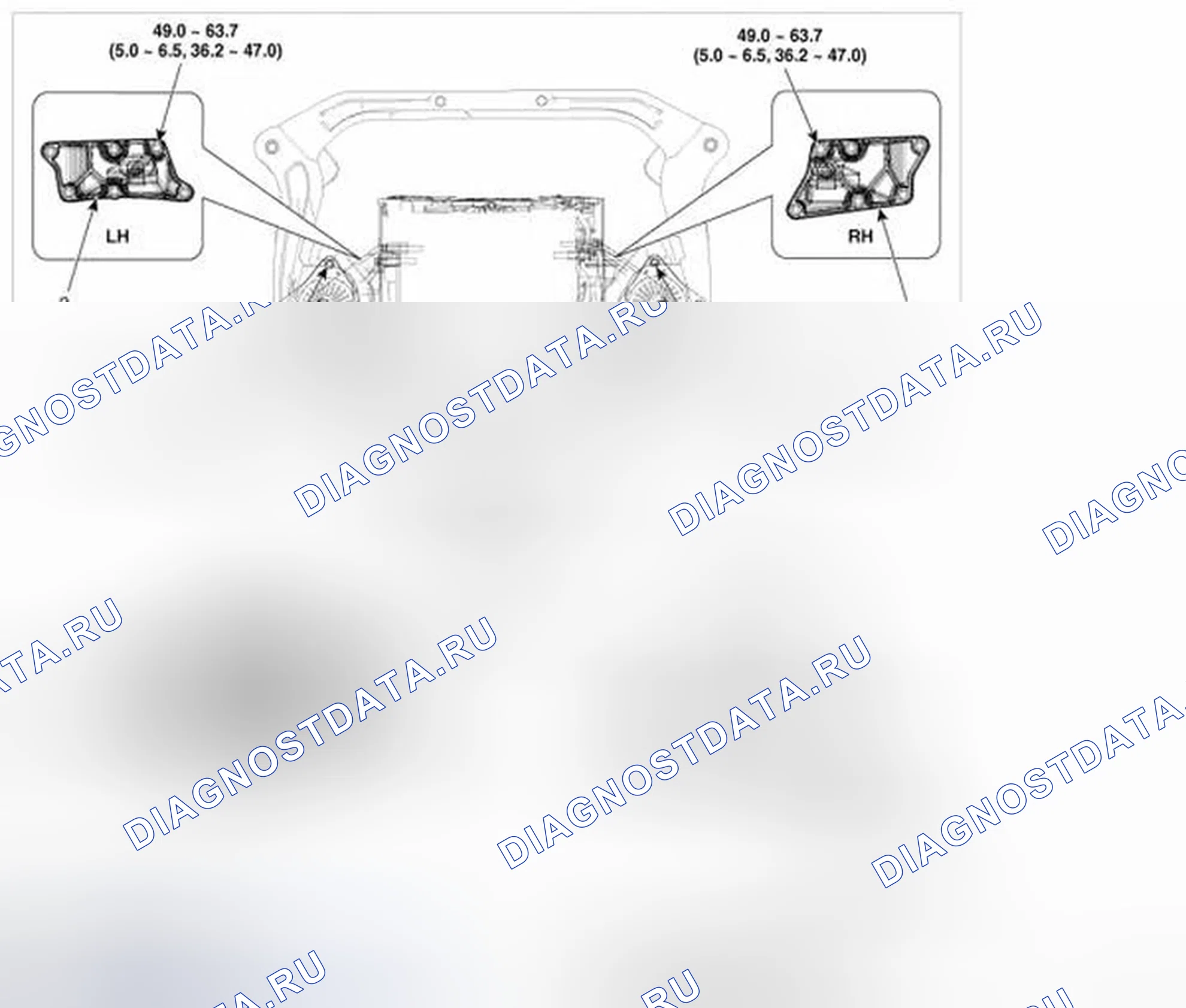 Рис. 618: Компоненты. Hyundai Genesis I рестайлинг