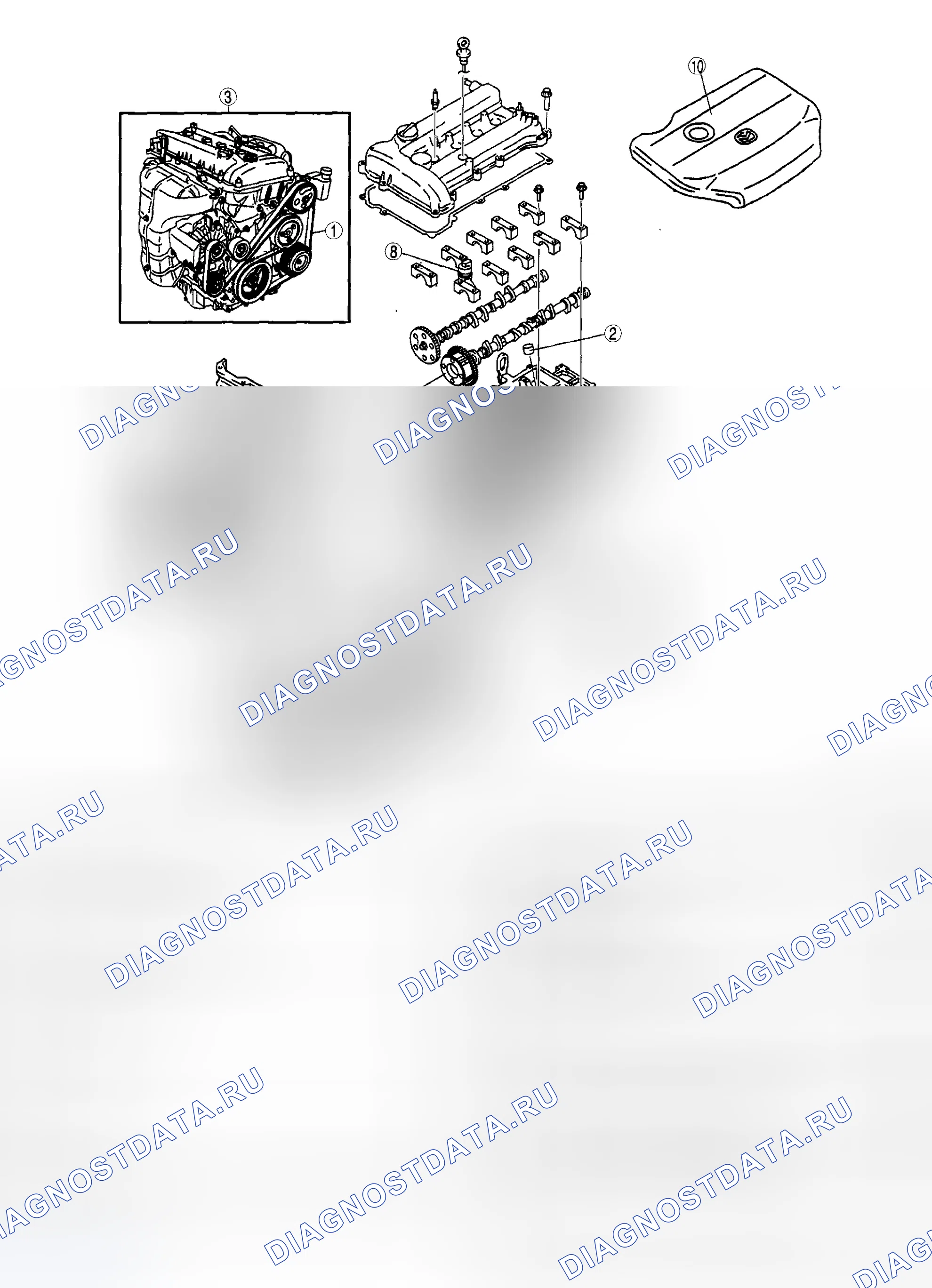 Рис. 1: ИНДЕКС МЕСТОПОЛОЖЕНИЯ ДВИГАТЕЛЯ [L3]. Honda CR-V III