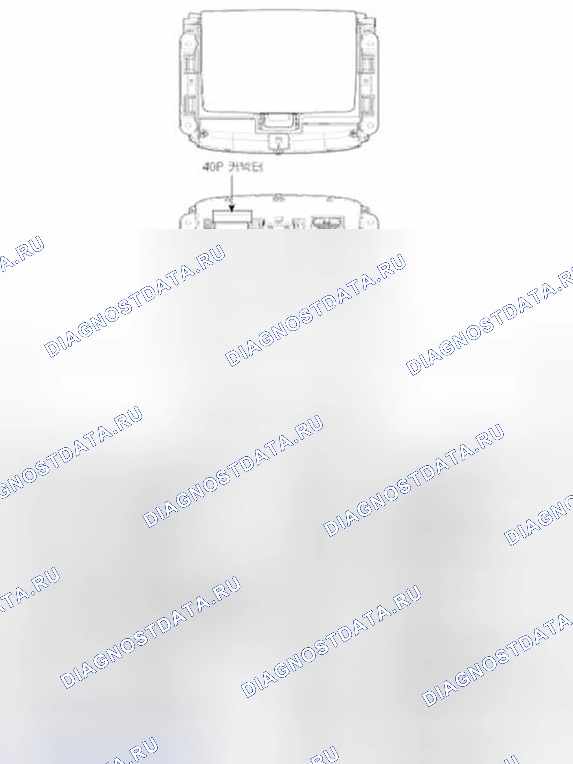 Рис. 50: Расположение компонентов. Hyundai Veracruz I