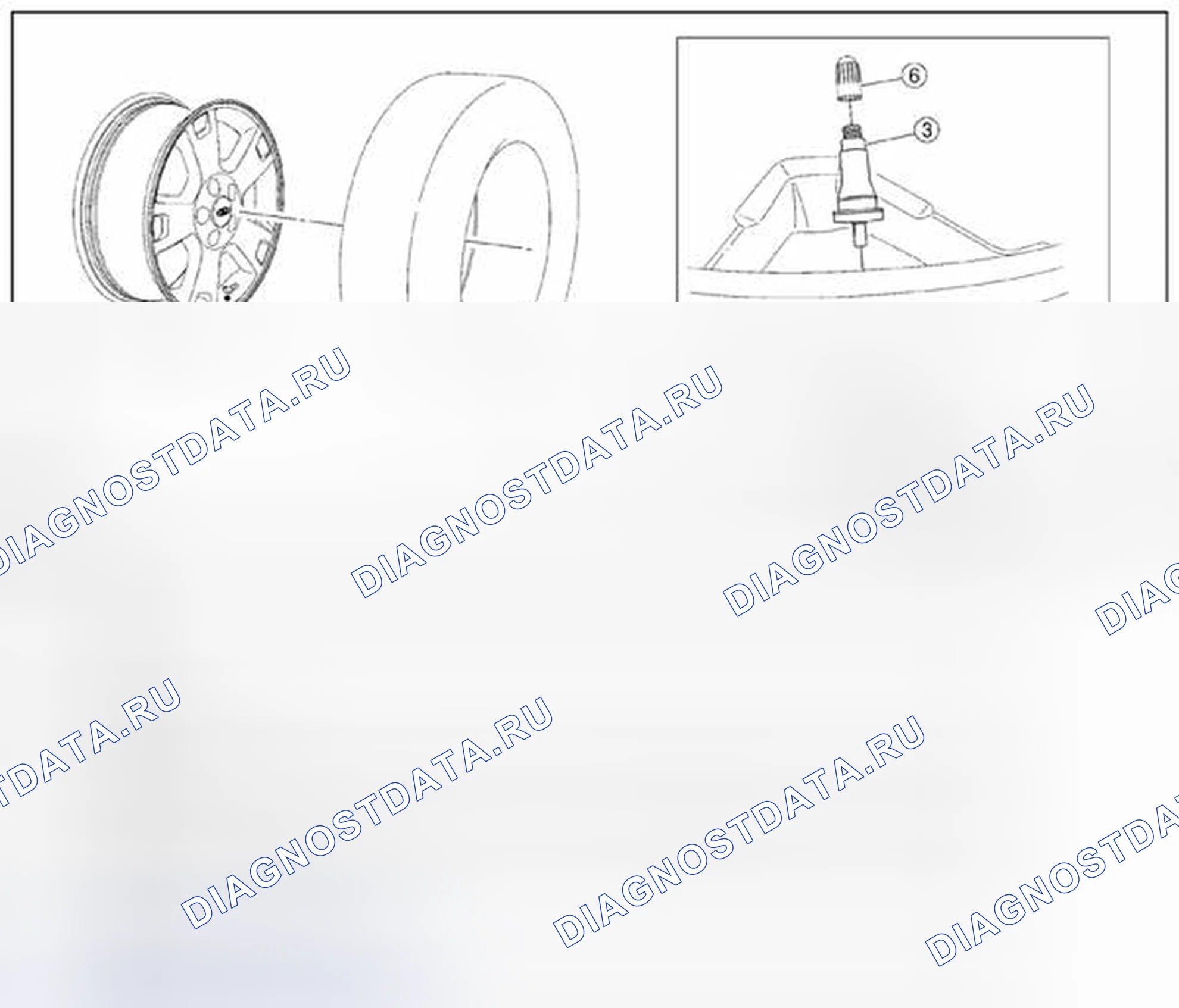 Рис. 15: РАЗБОРКА / СБОРКА КОЛЕС И ШИН. Mazda Tribute II