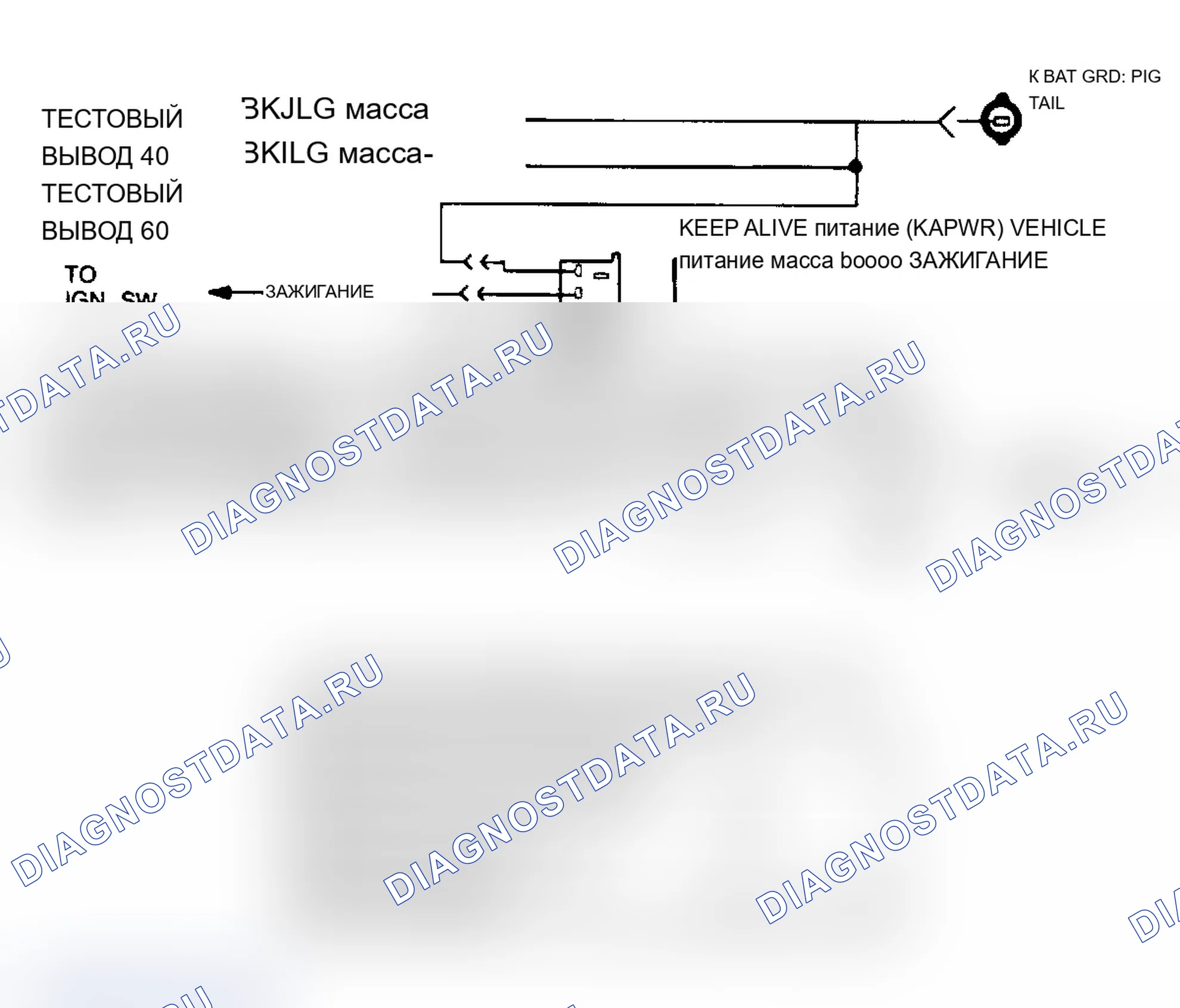 Рис. 76: Схема силового реле EEC. Ford Club Wagon E150 