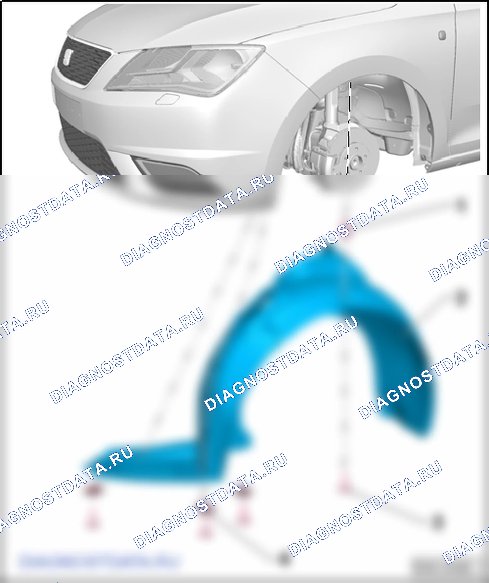 Подкрылки. SEAT Toledo Iv