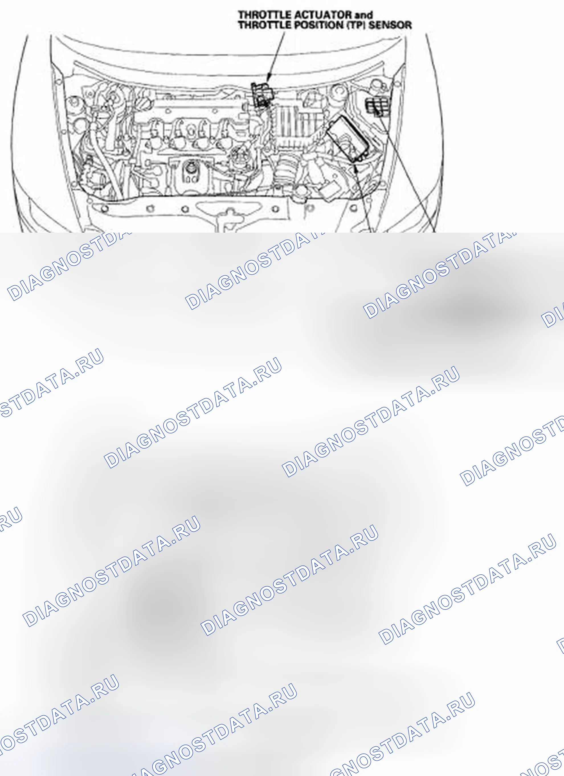 Рис. 72: Указатель расположения компонентов. Honda Civic VIII рестайлинг