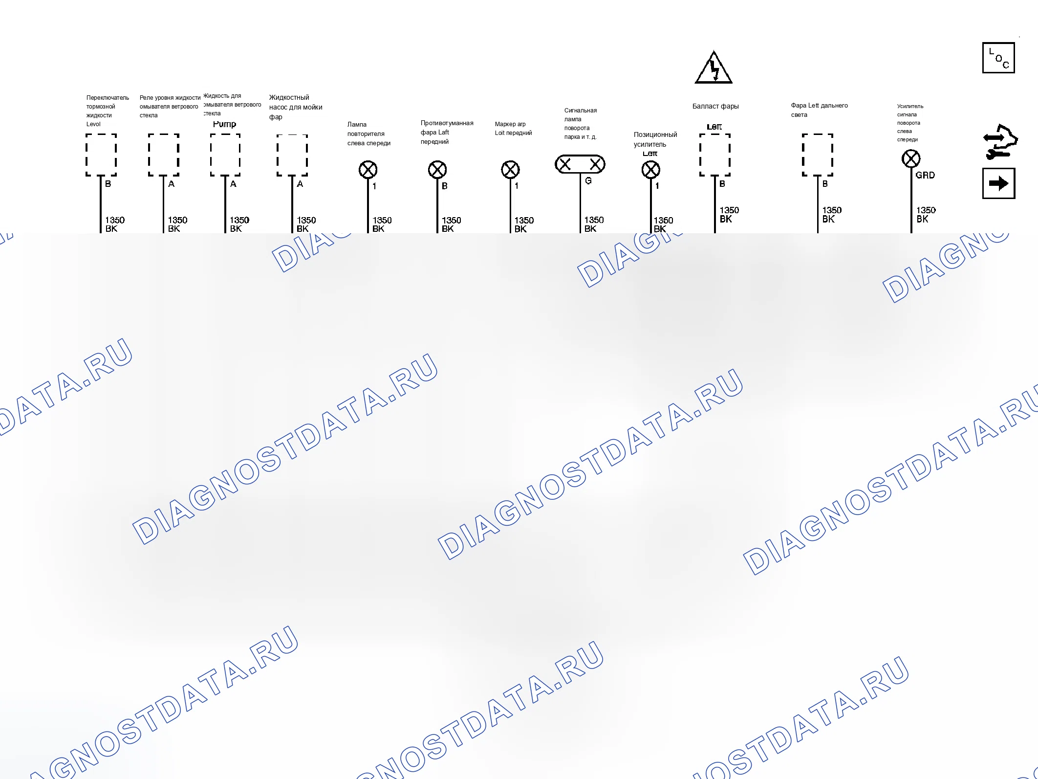 Рис. 16: Схема распределения по грунту. Chevrolet Corvette C6