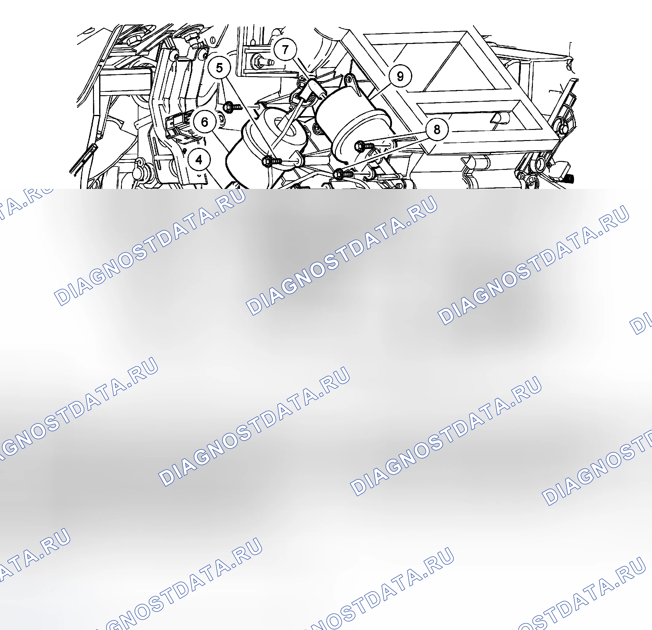 Рис. 8: Двигатель управления вакуумом. Hyundai Matrix I