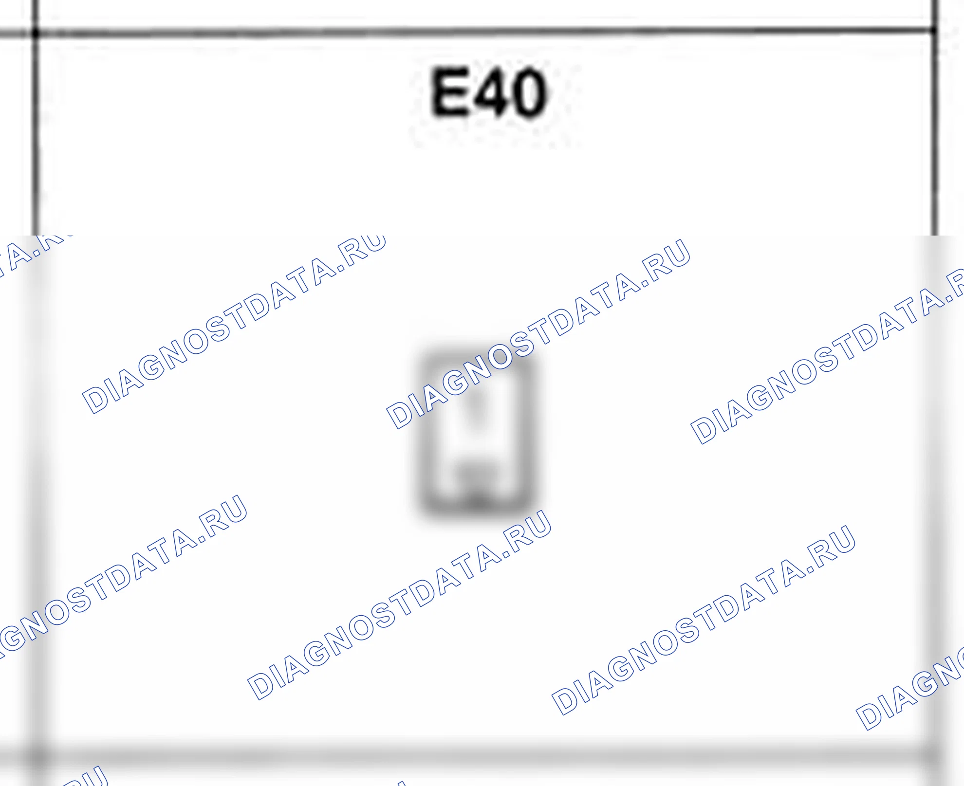 Распиновка разъёма E40 — жгута двигателя. Hyundai H-1 A1