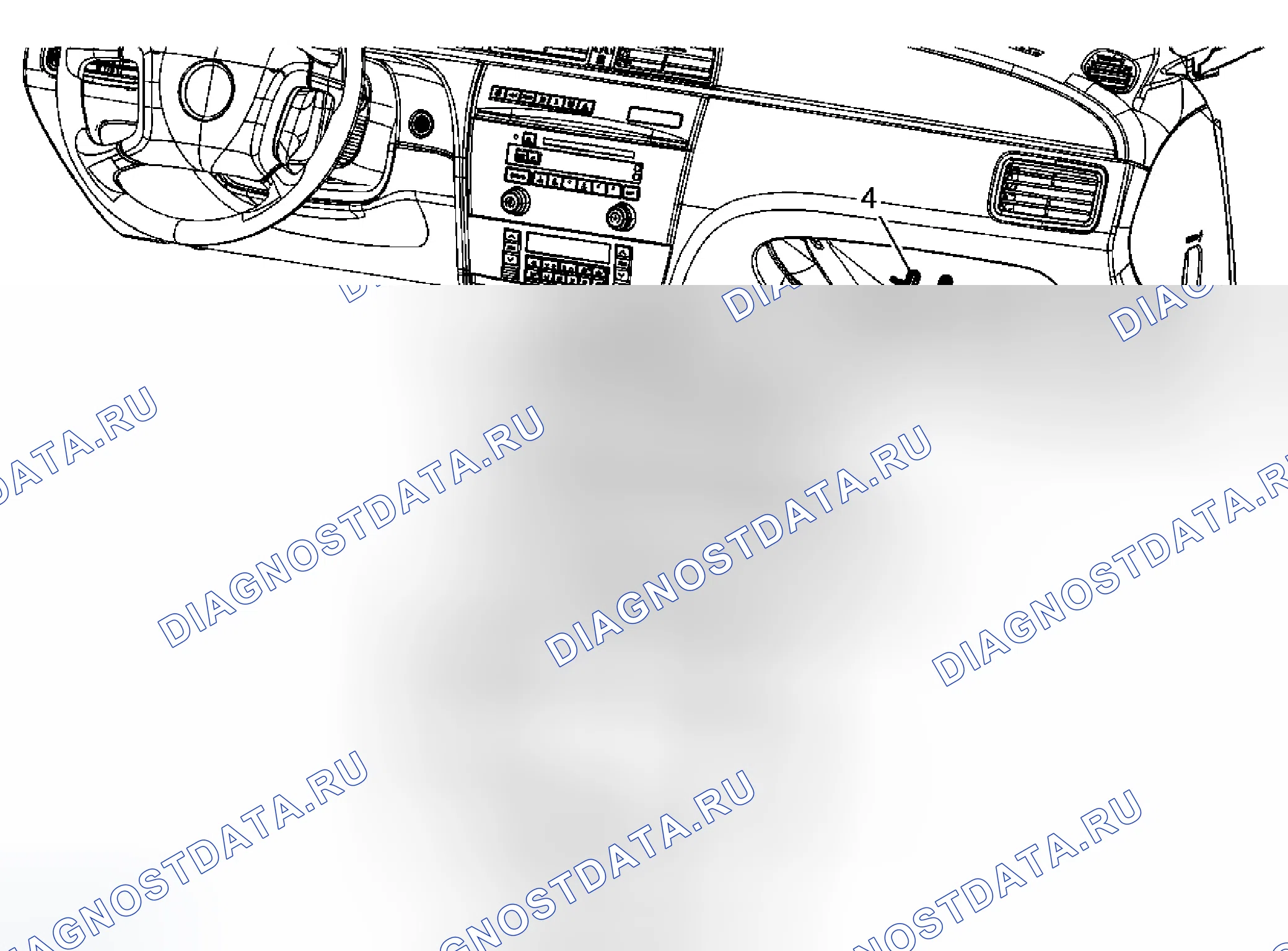 Рис. 24: Замена бойка - отсек приборной панели (I/P). Buick LaCrosse I