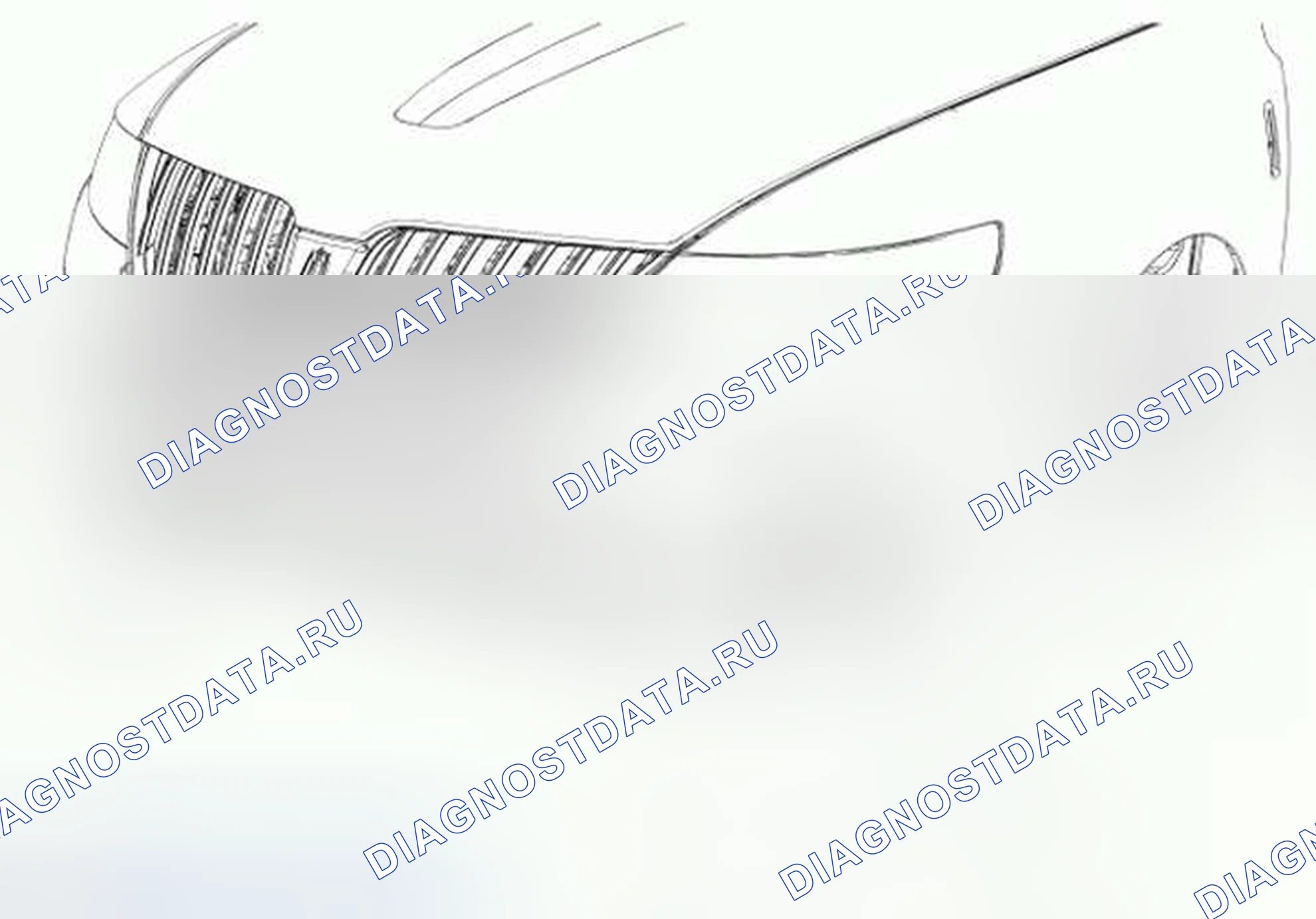 Рис. 45: Фронтальная отделка - основание. Hyundai ix55 I