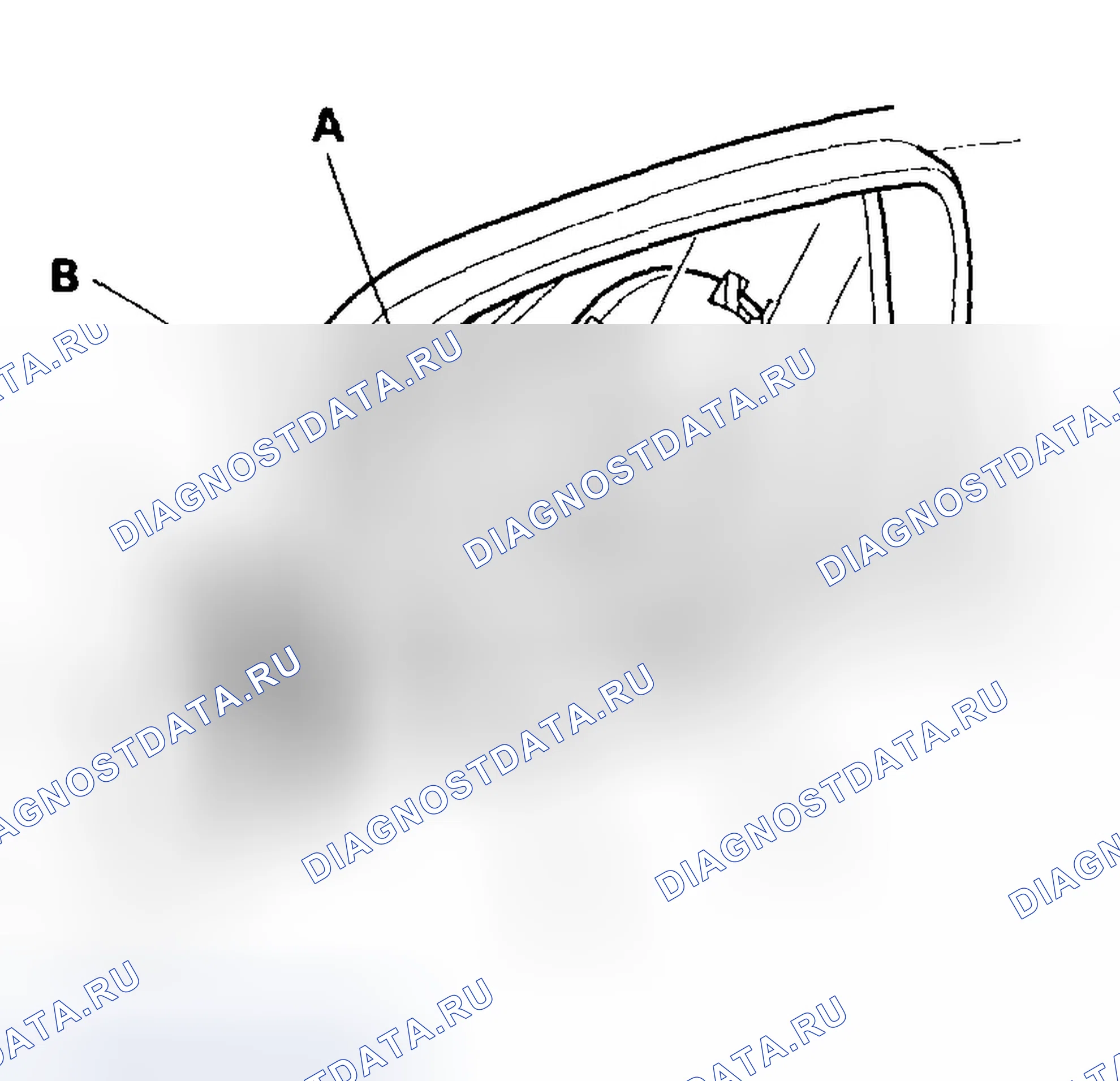 Рис. 32: Замена держателя зеркала. Honda Civic VII рестайлинг