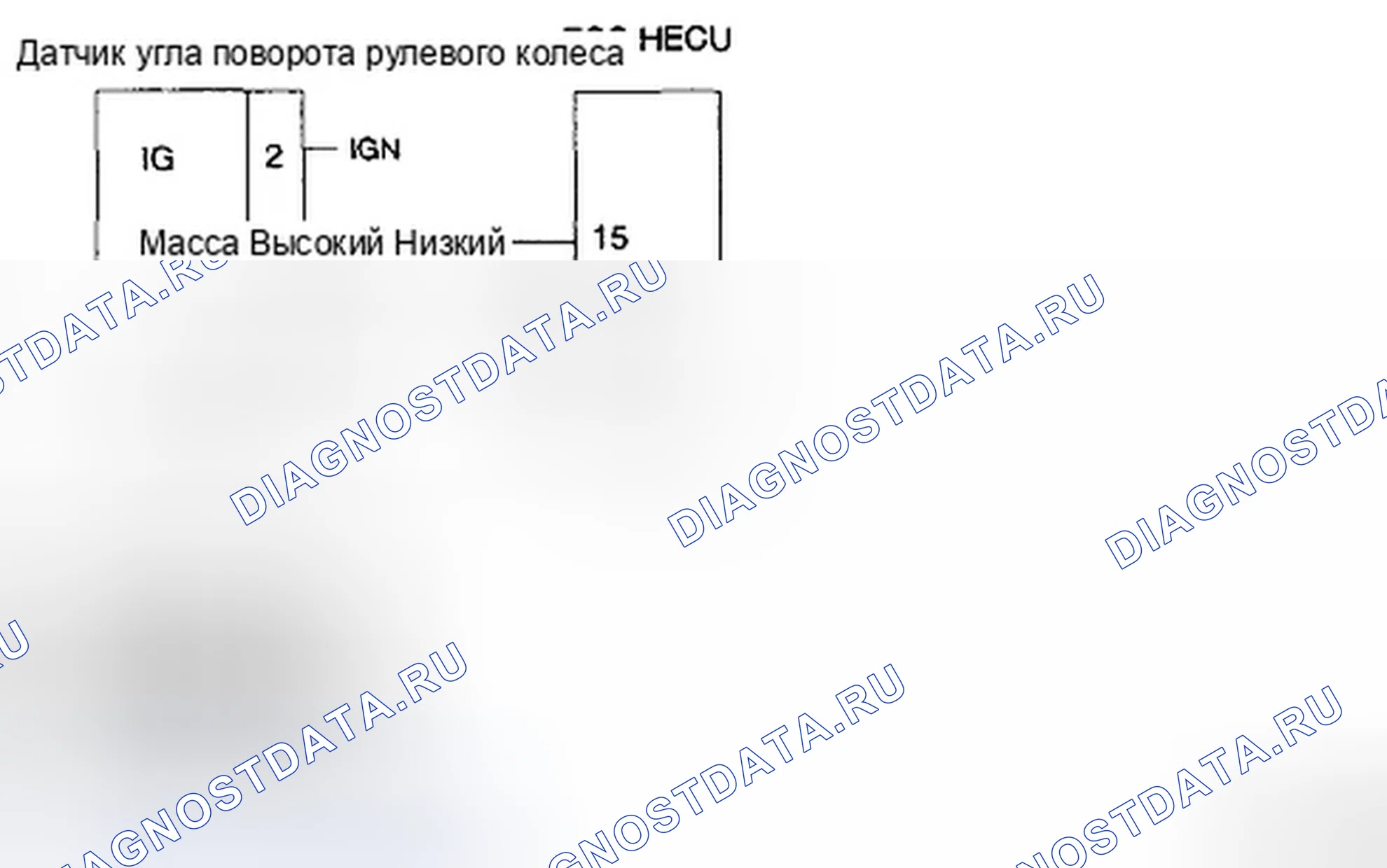 Рис. 109: ПРИНЦИПИАЛЬНАЯ СХЕМА (ДАТЧИК УГЛА СКОРОСТИ РУЛЕВОГО КОЛЕСА). Hyundai Azera I