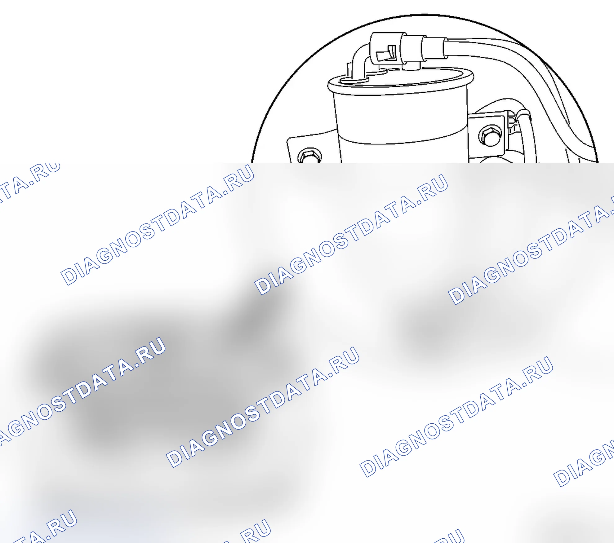 Датчик воды, топливный фильтр - Замена (Z13DT, Z13DTJ с 2006 гв). Opel Meriva A рестайлинг