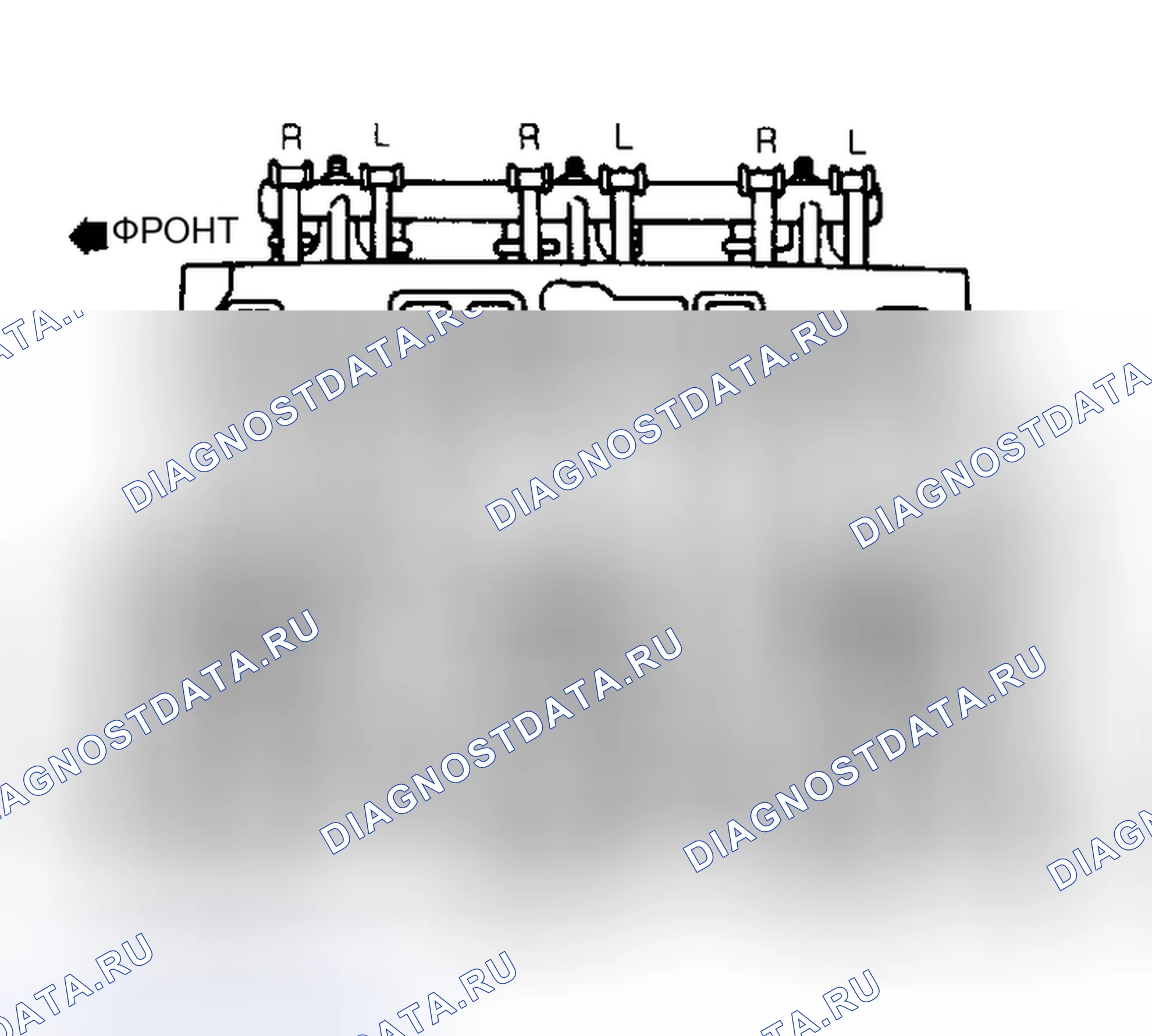 Рис. 30: Позиционирование коромысла. Pontiac Grand Prix IV