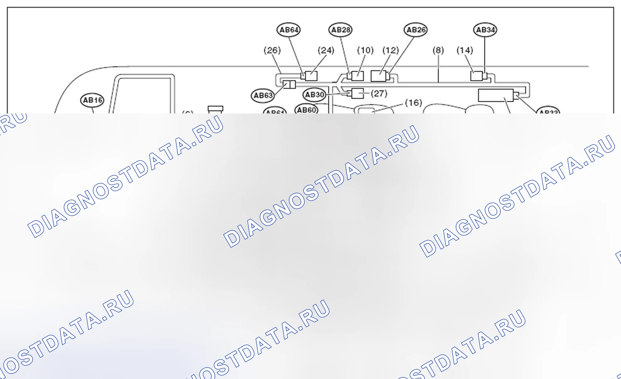 Рис. 246: РАСПОЛОЖЕНИЕ. Subaru Legacy BM/BR рестайлинг