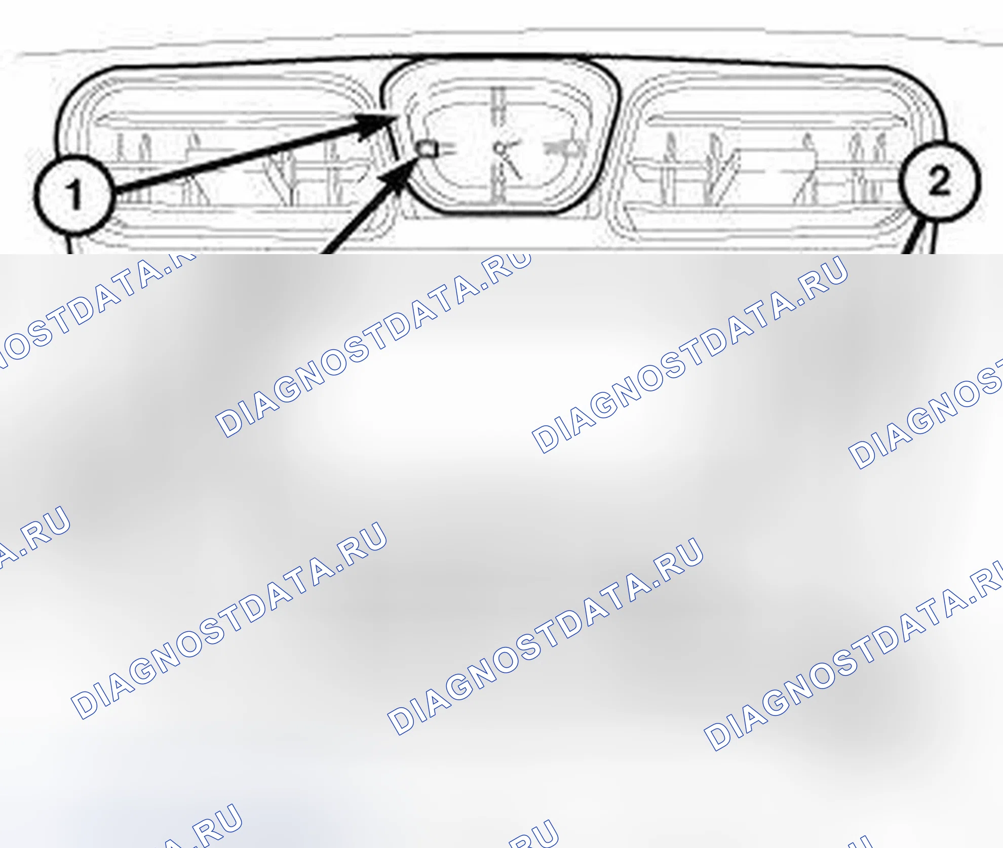 Рис. 374: АНАЛОГОВЫЕ ЧАСЫ. Chrysler 200 I