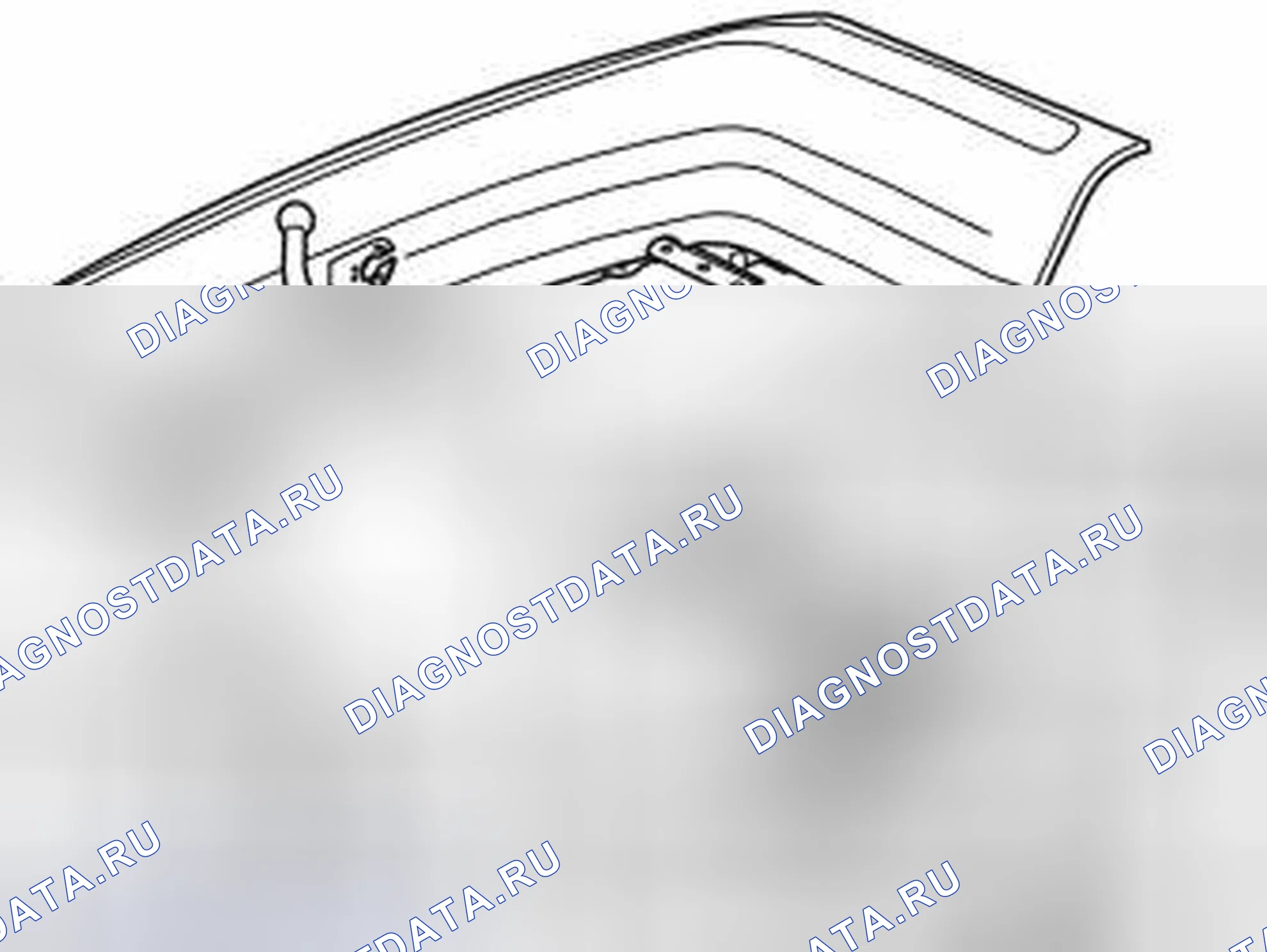 Рис. 228: Установка разъема прицепа. Volvo XC70 I рестайлинг