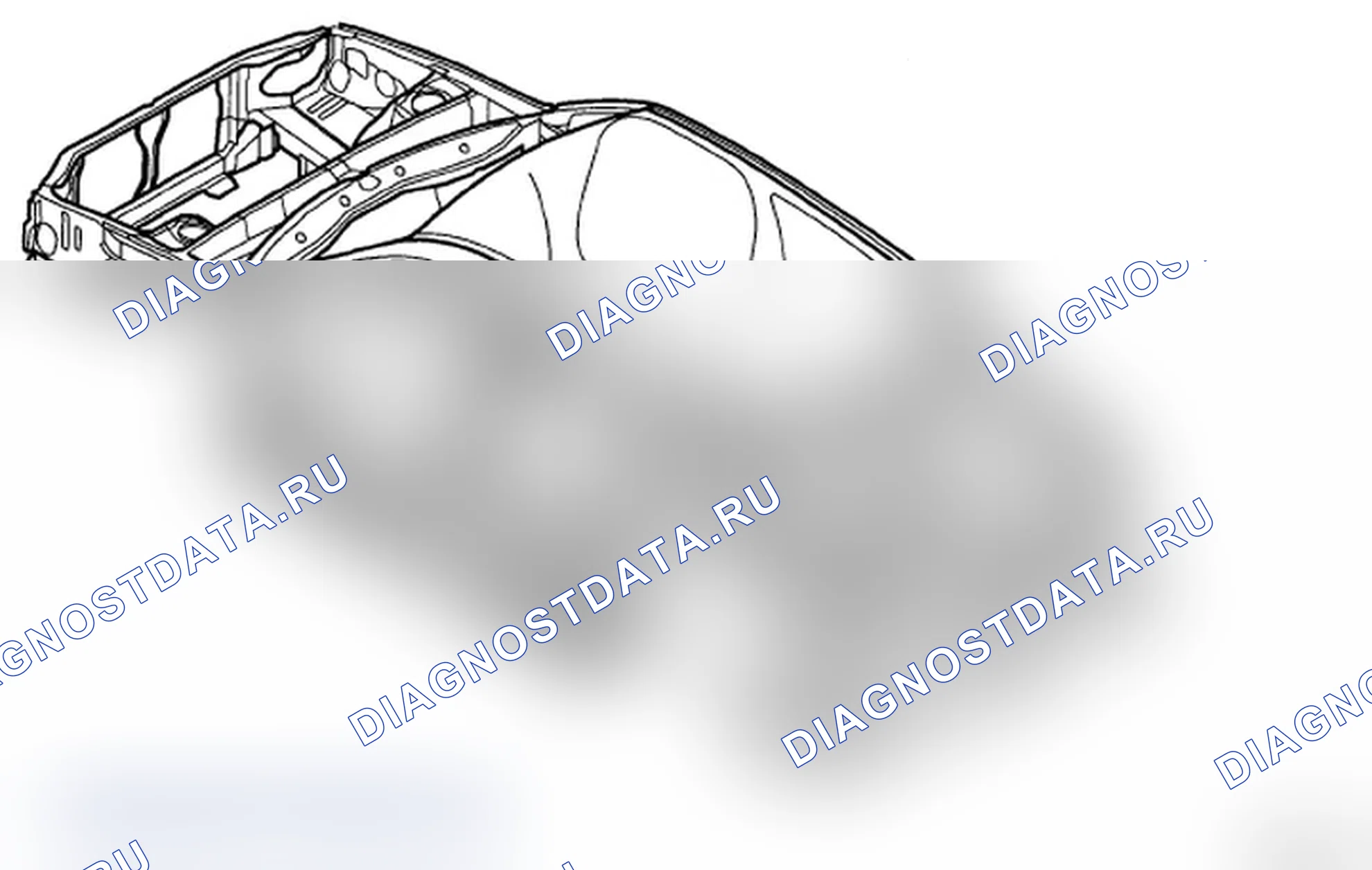 Рис. 53: Определение базовых размеров модели вагона (задняя конструкция). Subaru Impreza WRX GD/GG рестайлинг 2