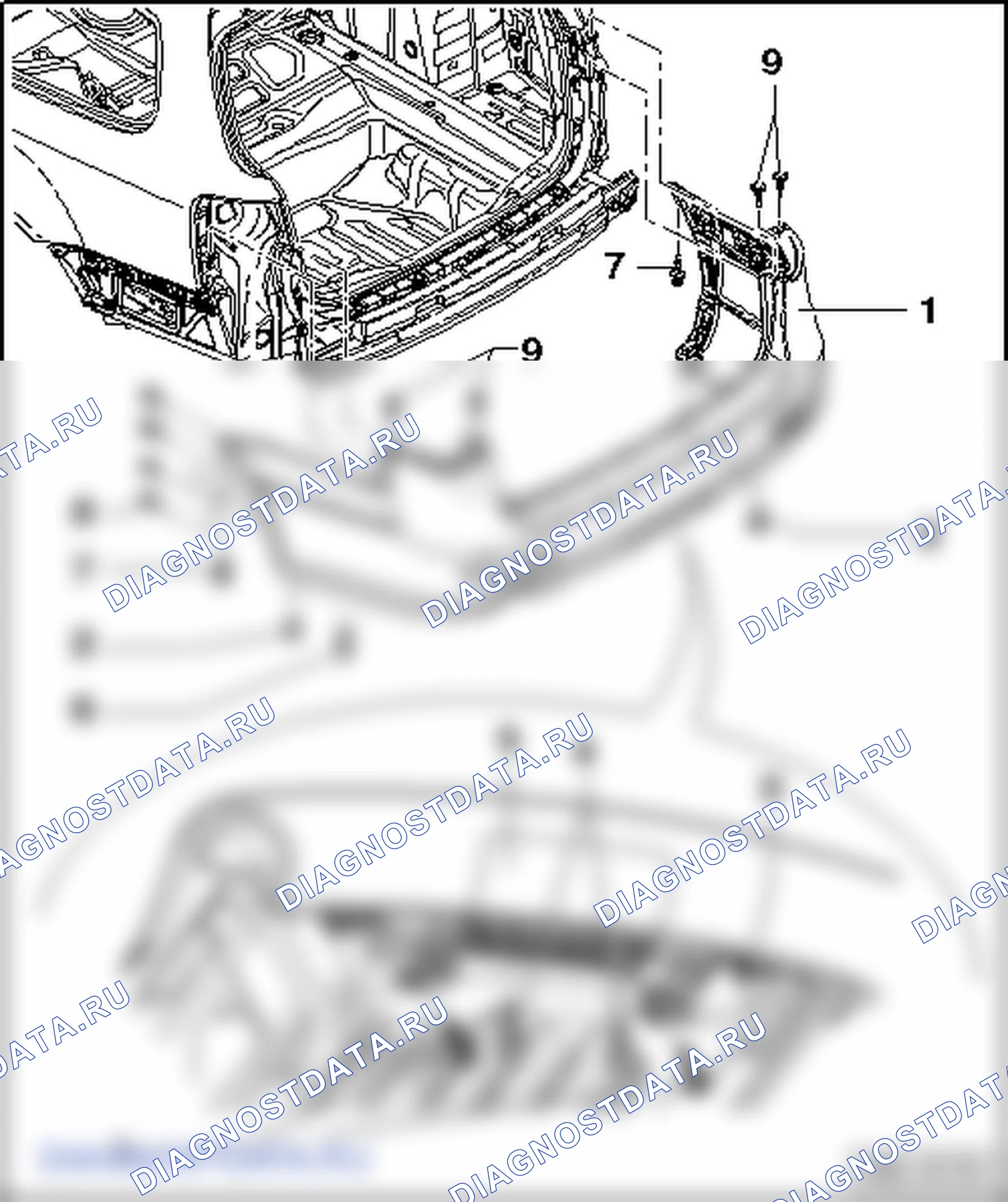 Облицовка заднего бампера - Variant. Volkswagen Passat B6