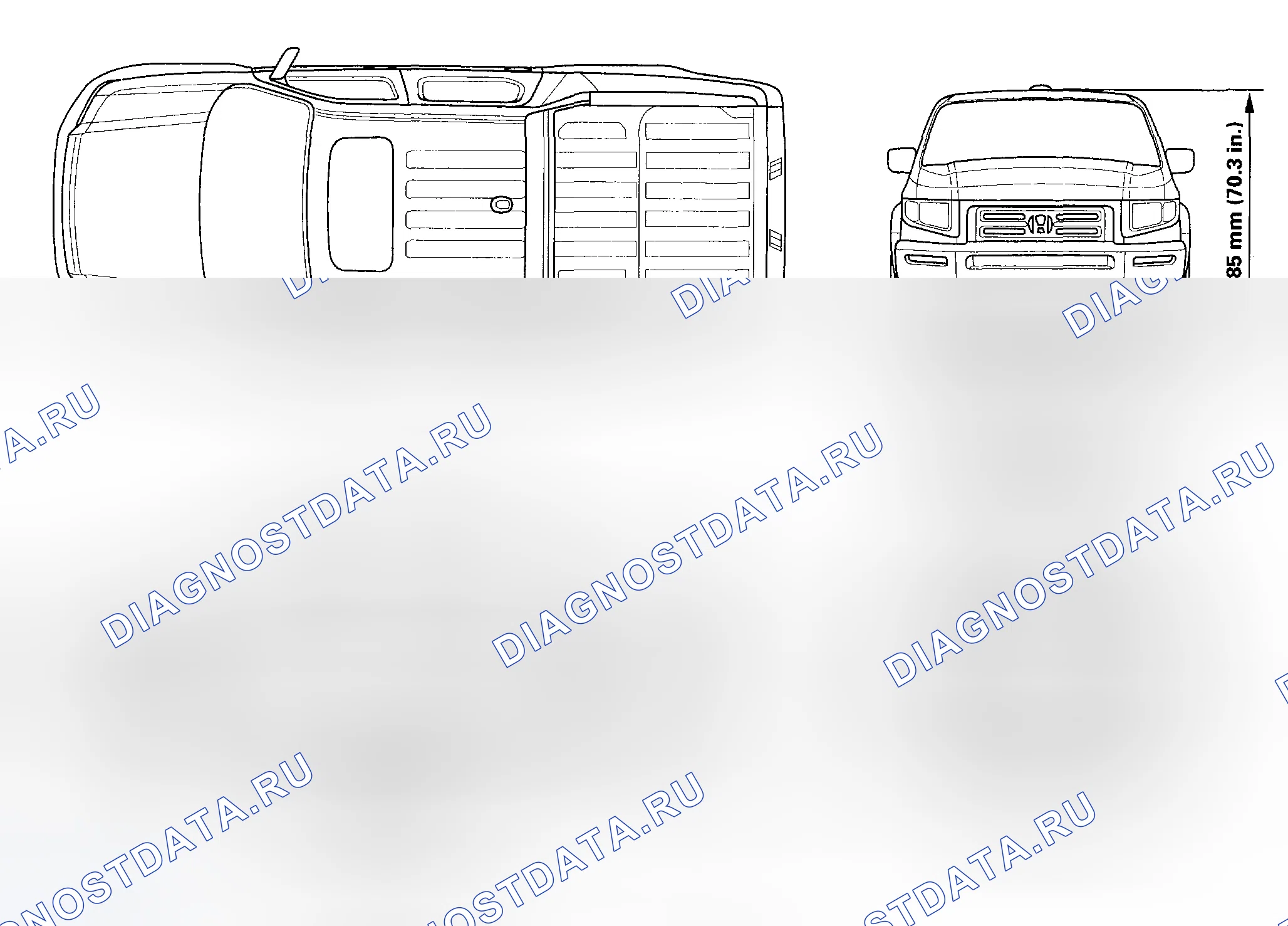 Рис. 1: Характеристики кузова. Honda Ridgeline I