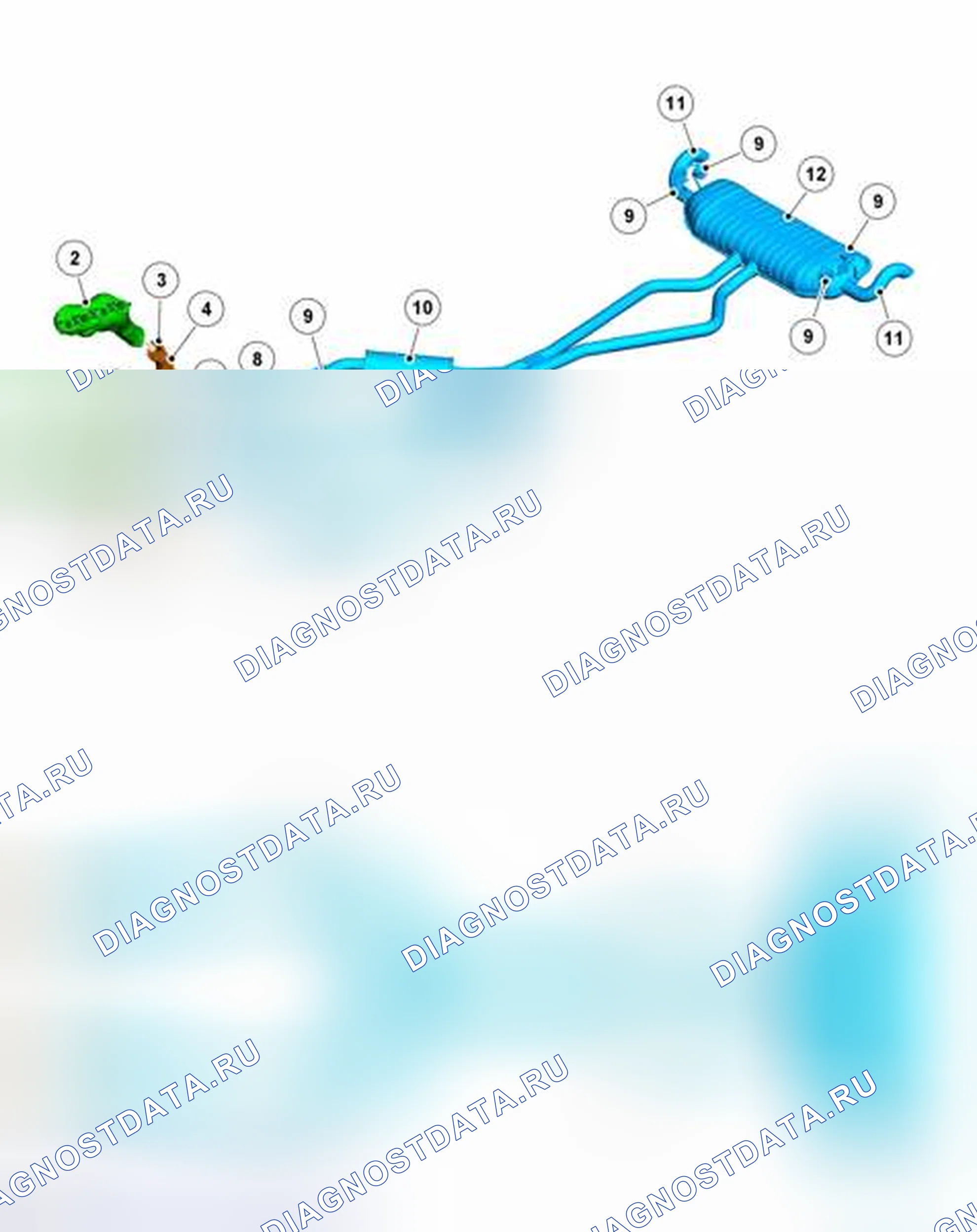 Рис. 20: РАСПОЛОЖЕНИЕ КОМПОНЕНТОВ 4.4L V8 - NAS FROM 2007MY. Land Rover Range Rover L322