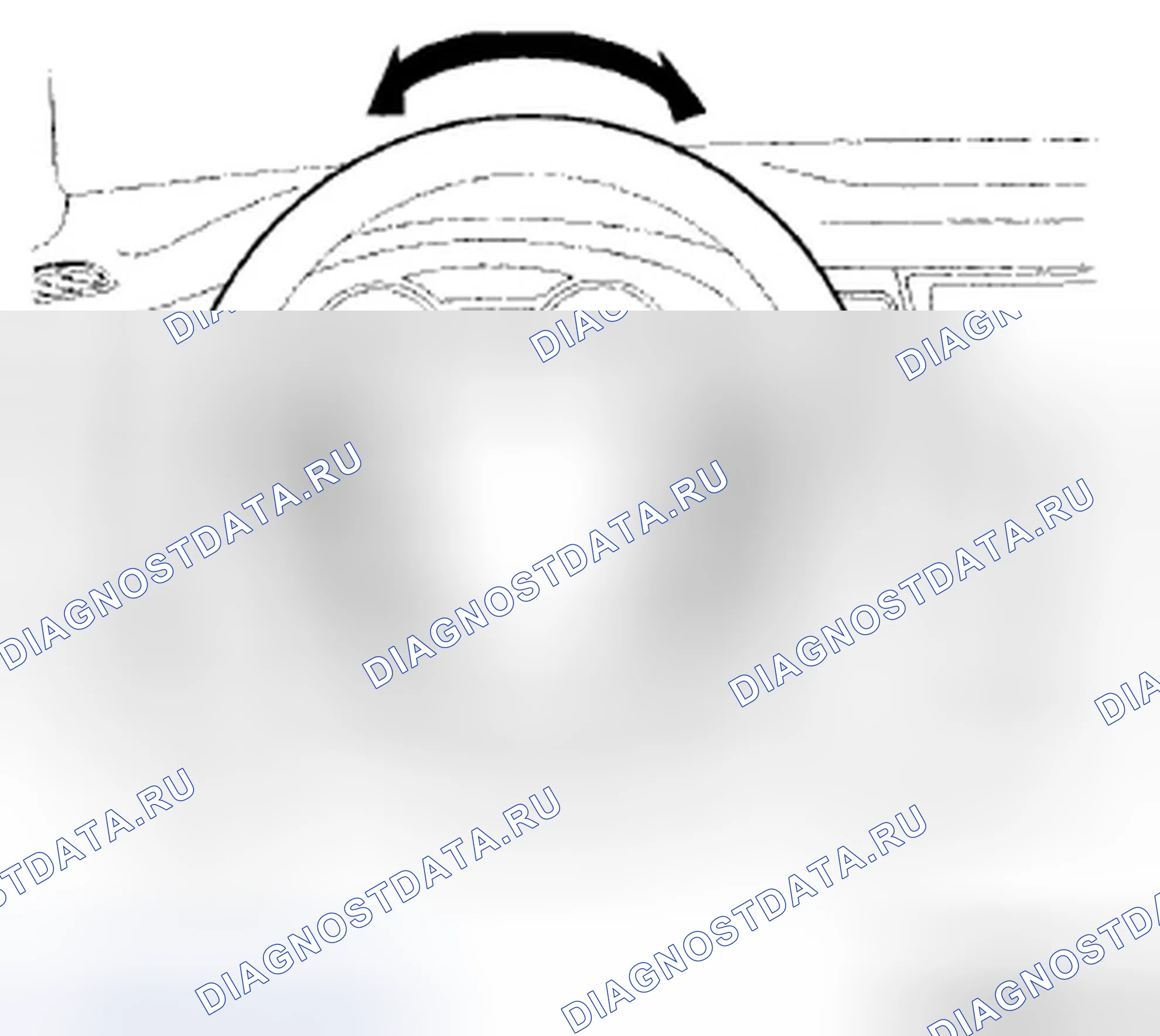 Рис. 1: Проверка люфта рулевого колеса. Hyundai Genesis I