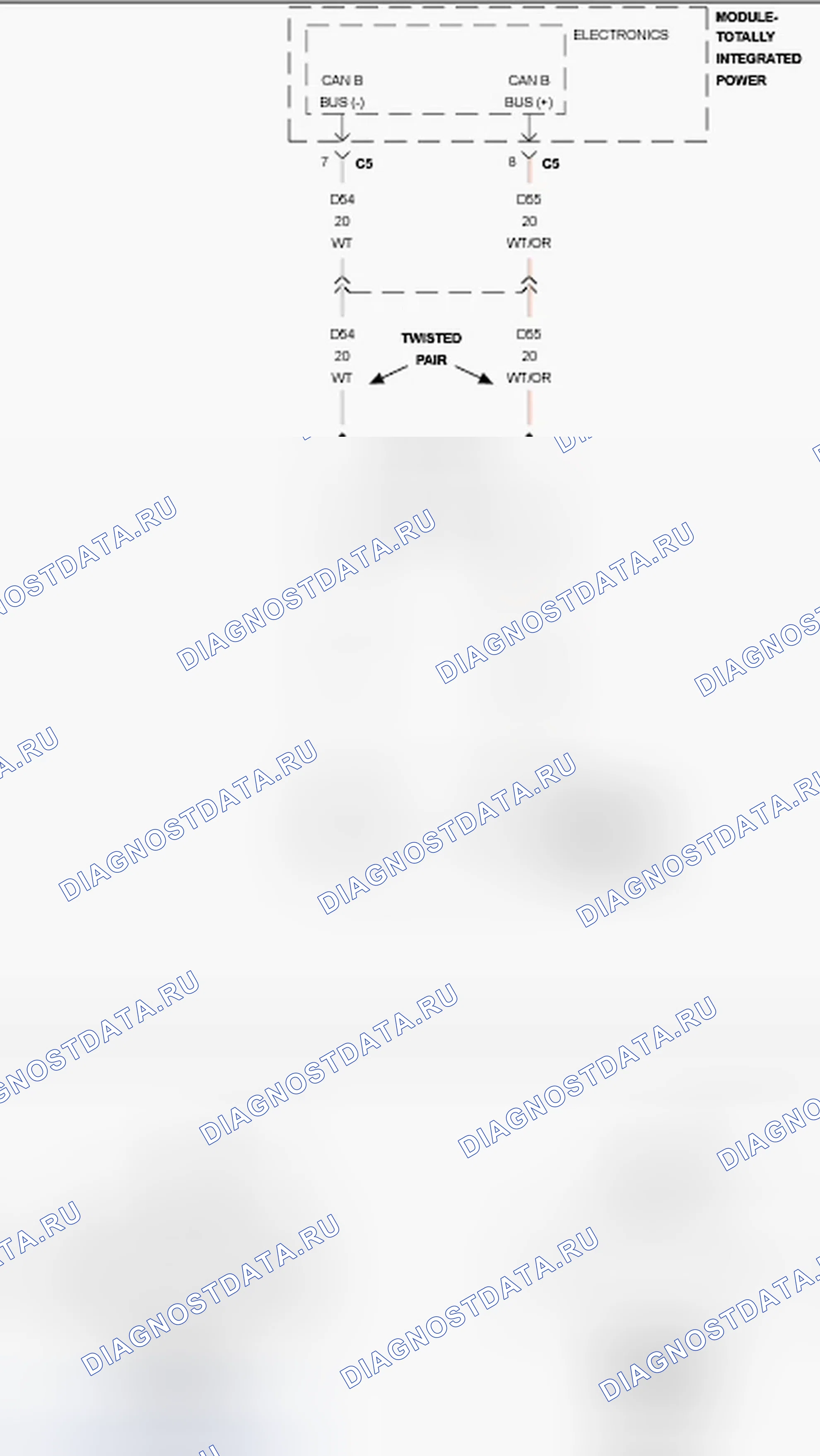 Рис. 188: U0019-CAN B шина. Dodge Challenger III рестайлинг